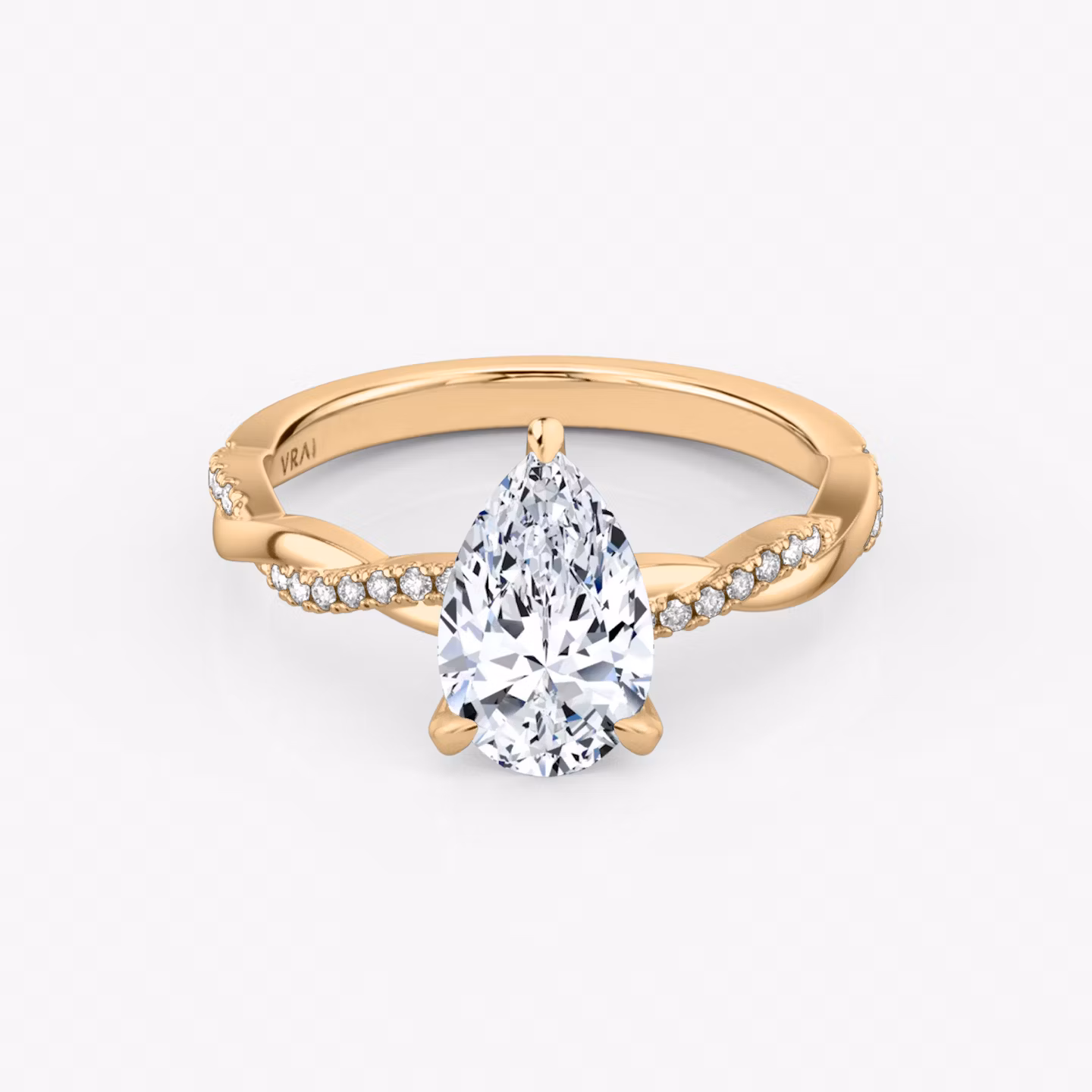 The Twisted Classic Pear | Rose Gold