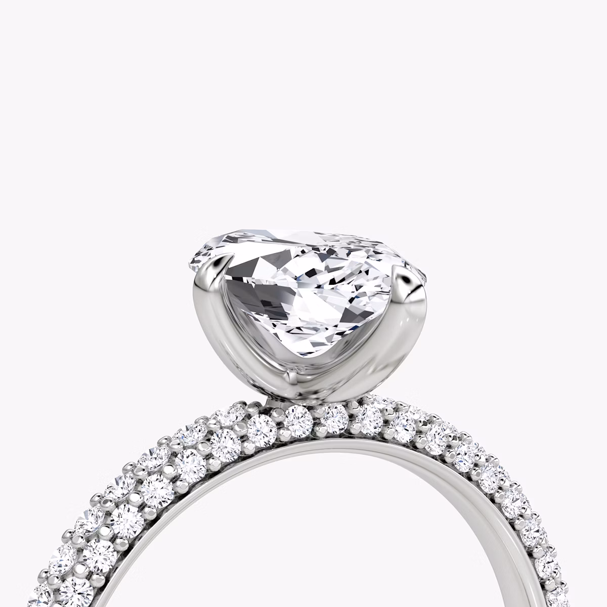 The Pavé Dome | Marquise | Platinum | bandAccent: Pavé | diamondOrientation: vertical | caratWeight: other