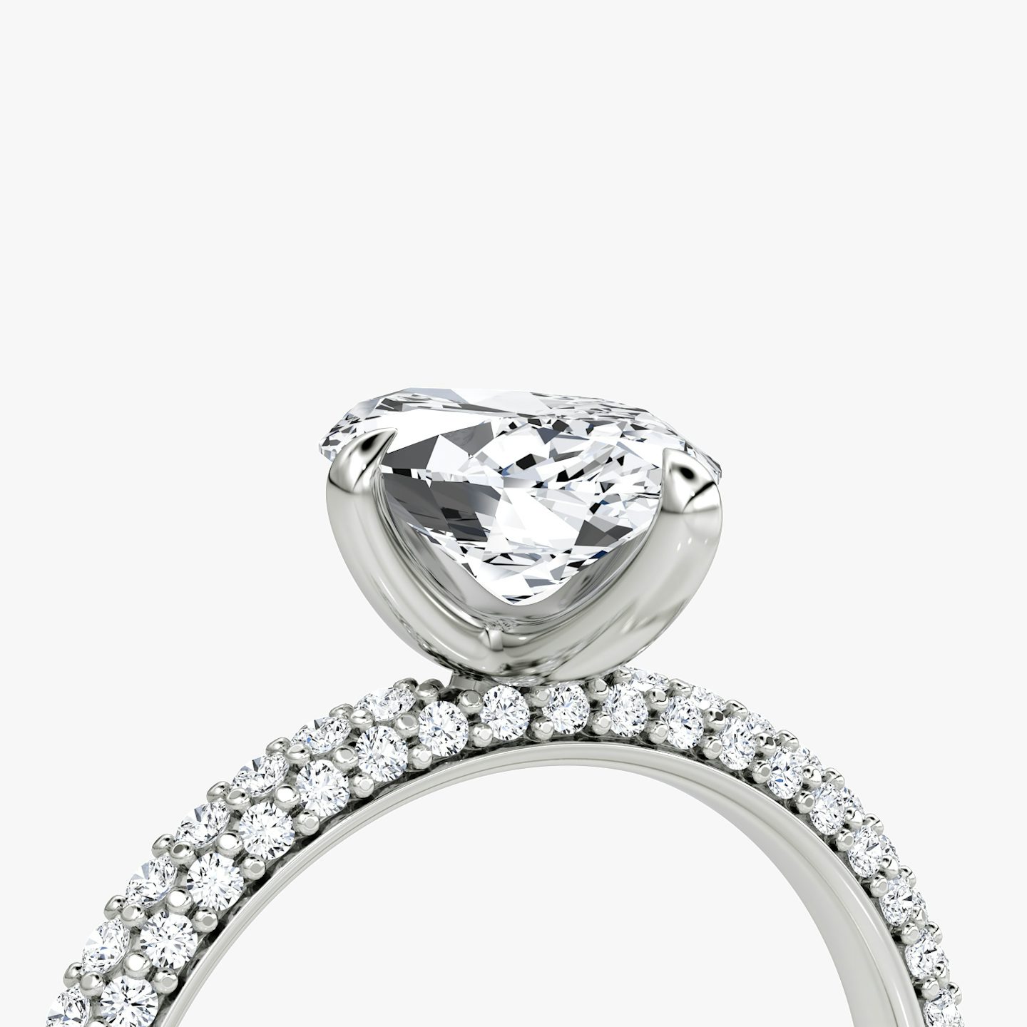 The Pavé Dome | Marquise | Platinum | bandAccent: Pavé | diamondOrientation: vertical | caratWeight: other