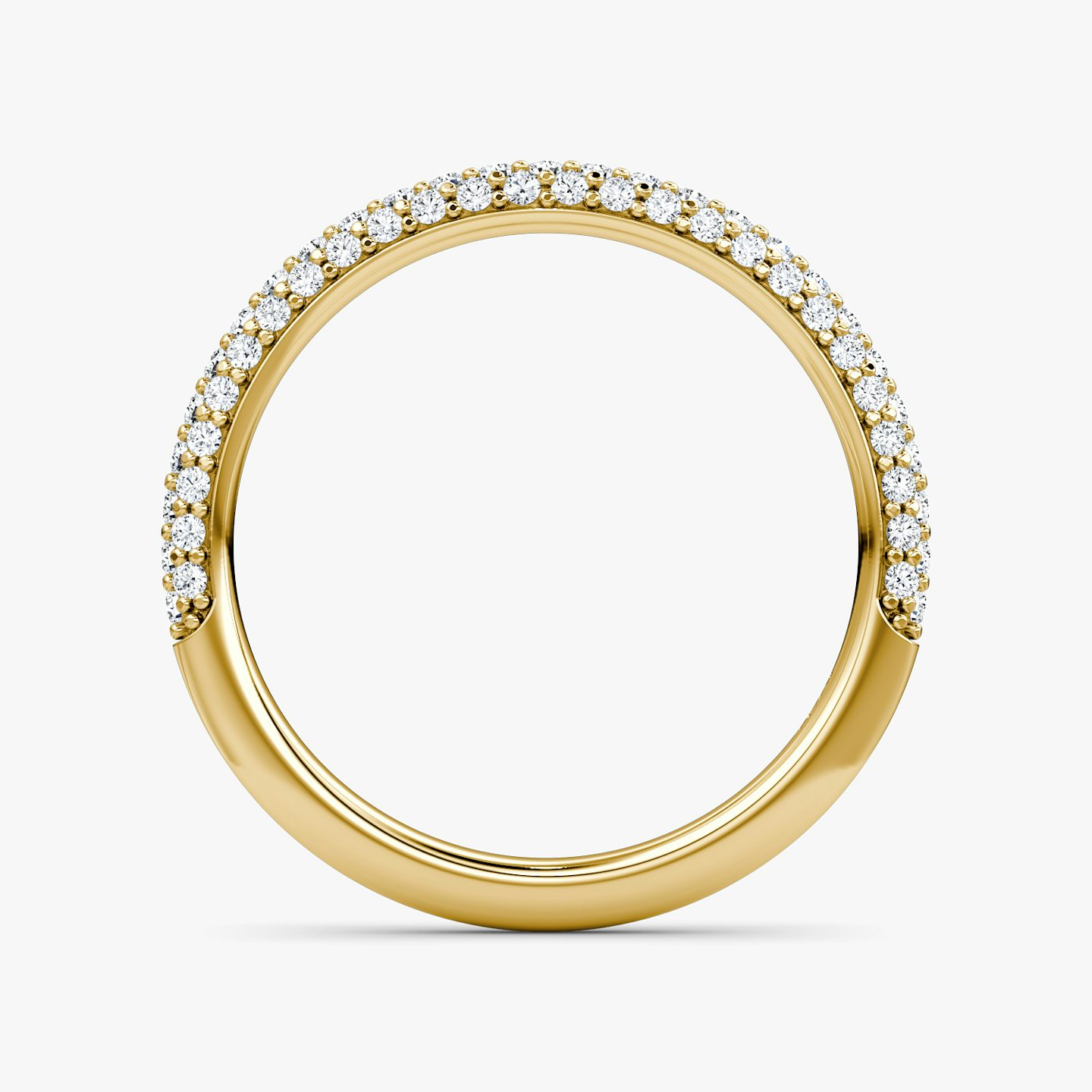 Alianza Dome | 18k | Oro amarillo | bandAccent: Pavé