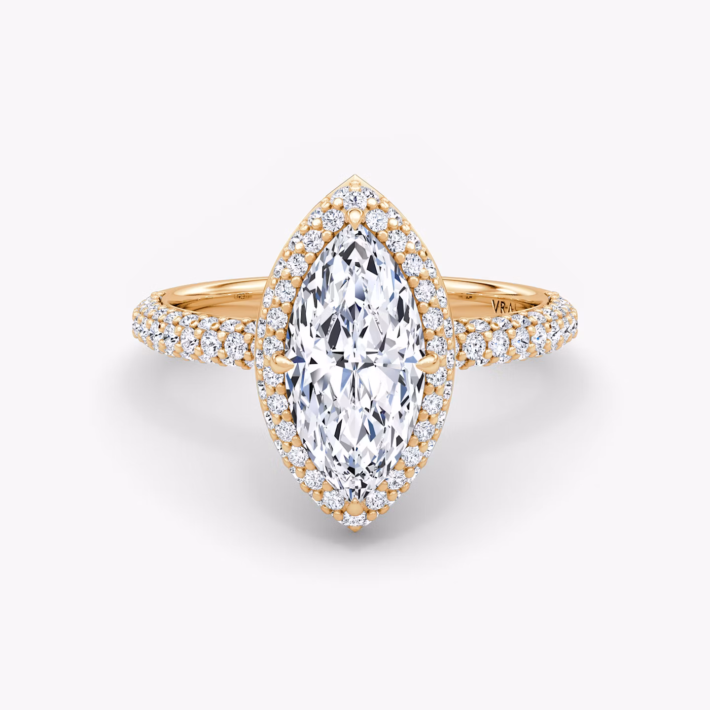 The Halo Dome Marquise | Rose Gold