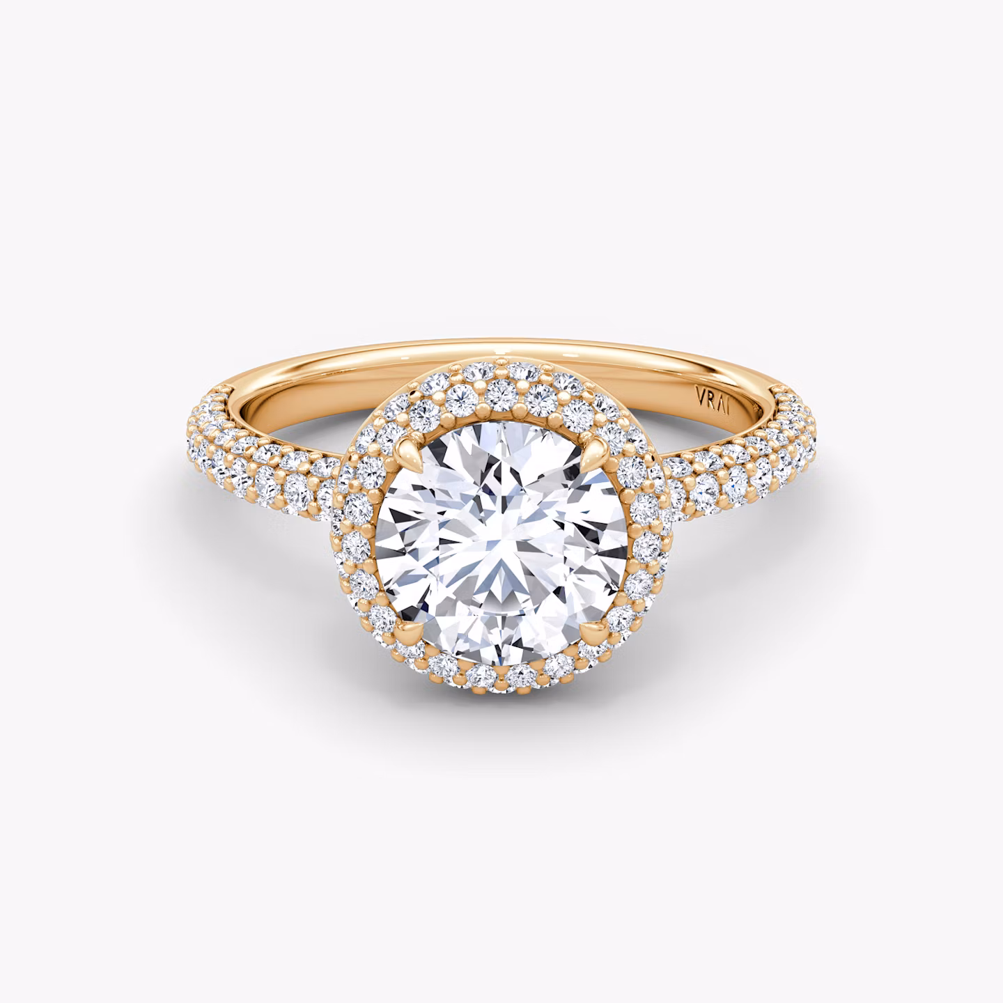 The Halo Dome Round Brilliant | Rose Gold