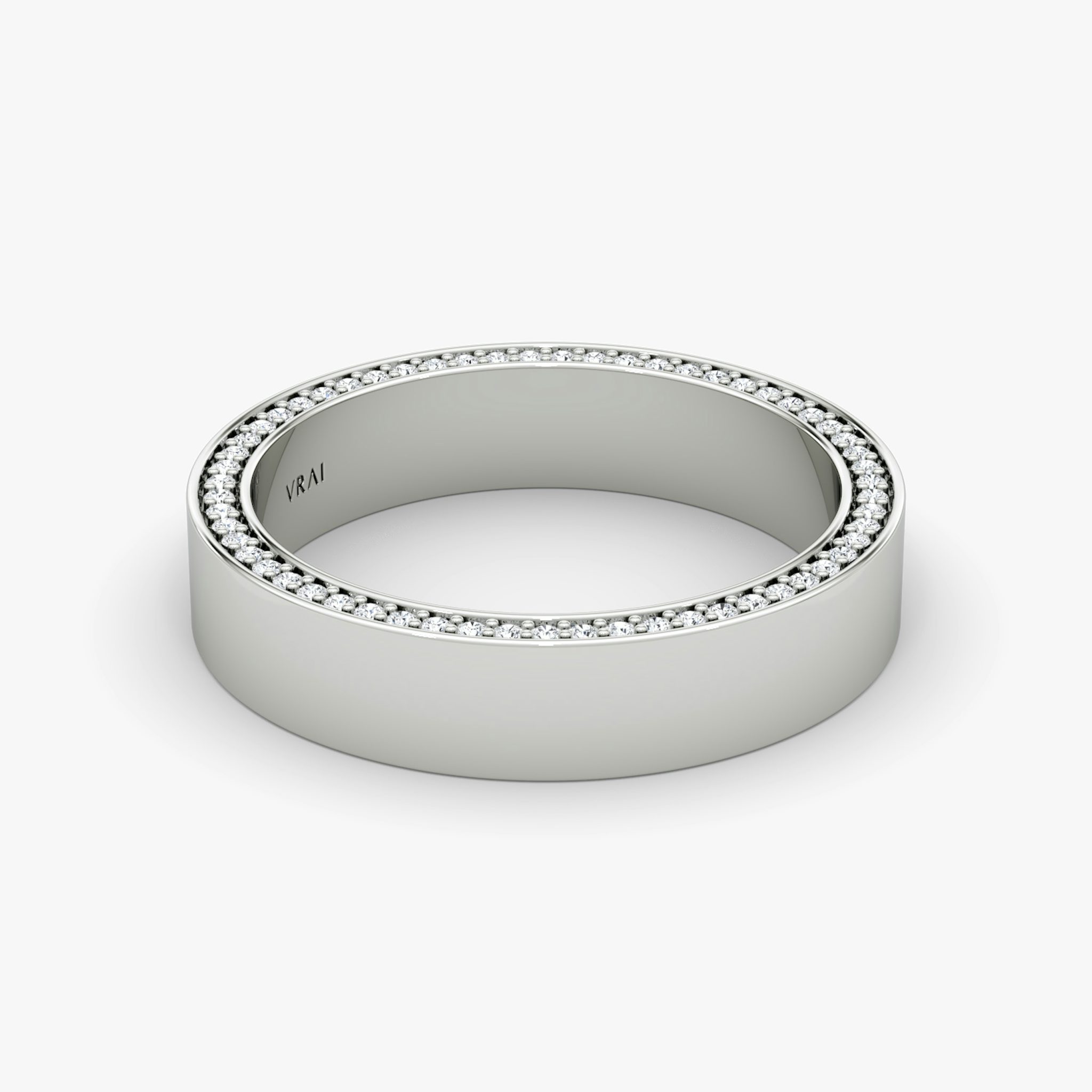 The Pavé Border Band | Platinum