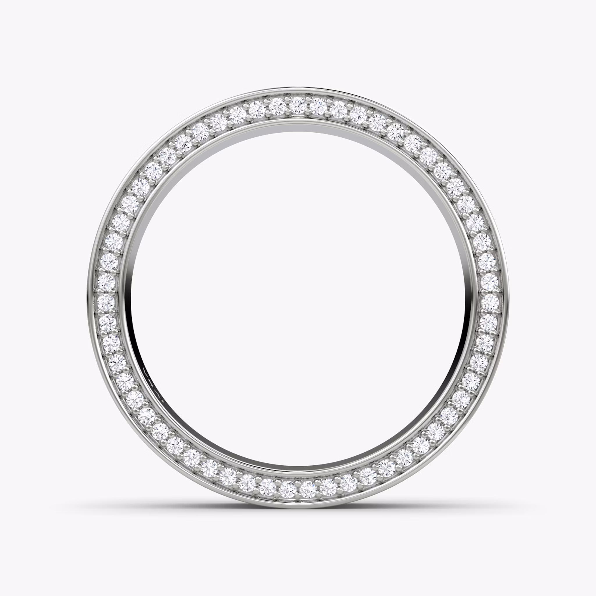The Pavé Border Band | Platinum