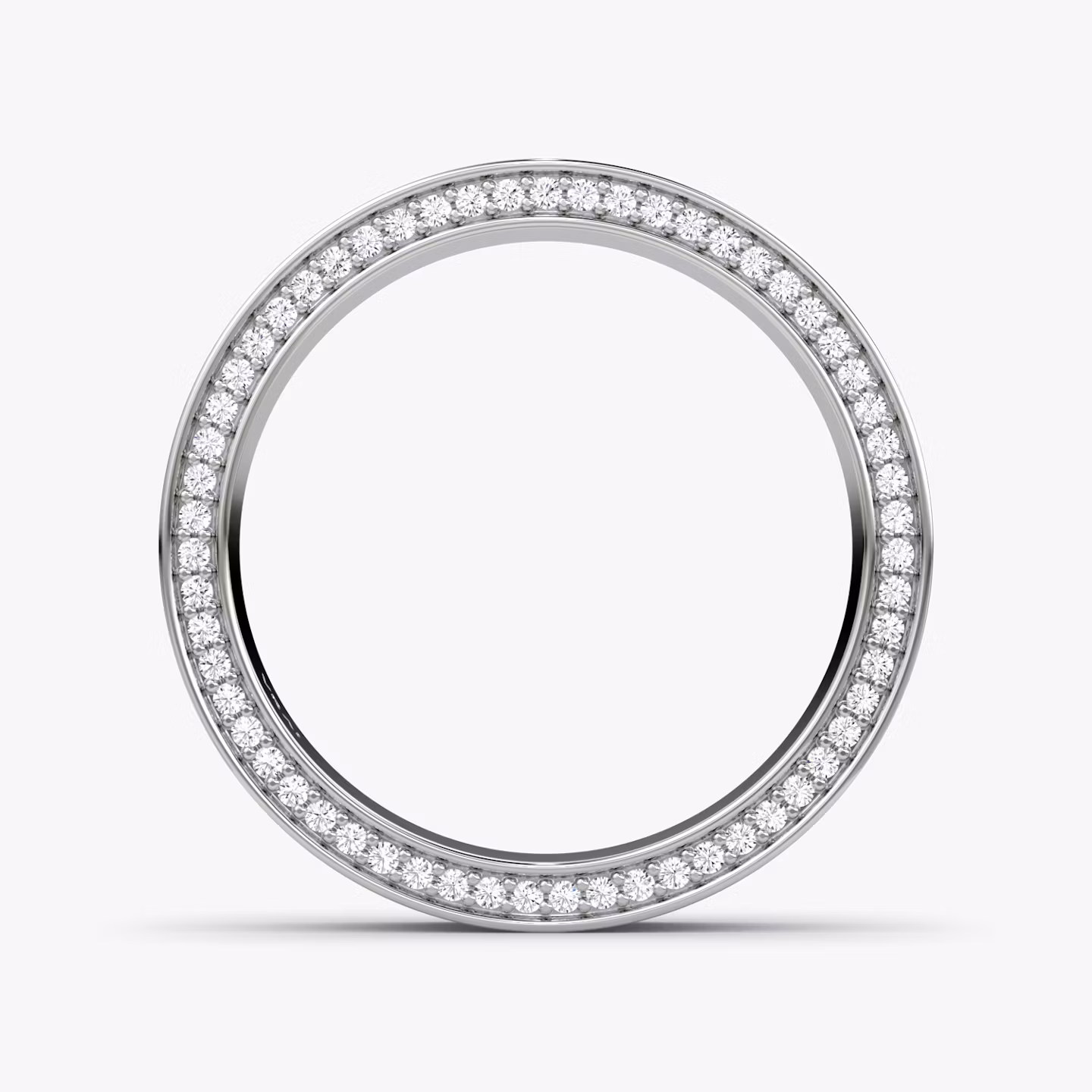 The Pavé Border Band | Platinum