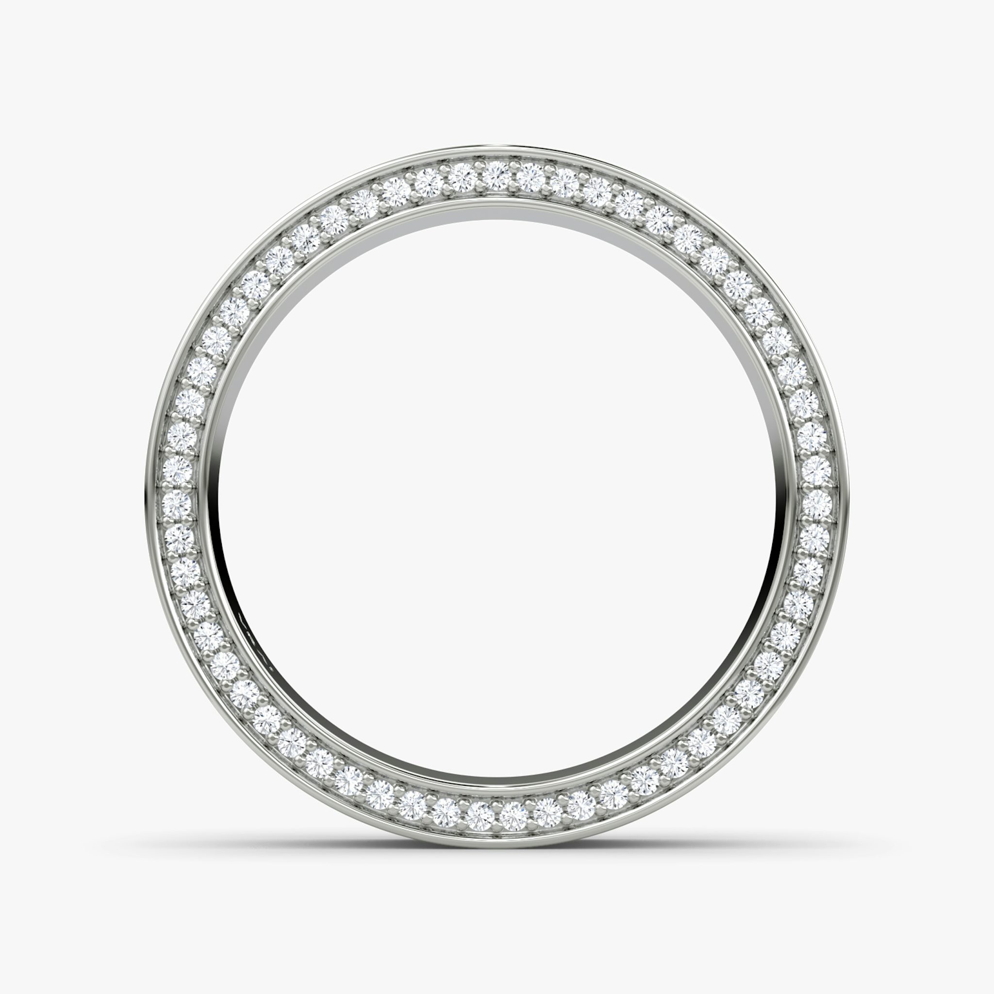 The Pavé Border Band | Platinum