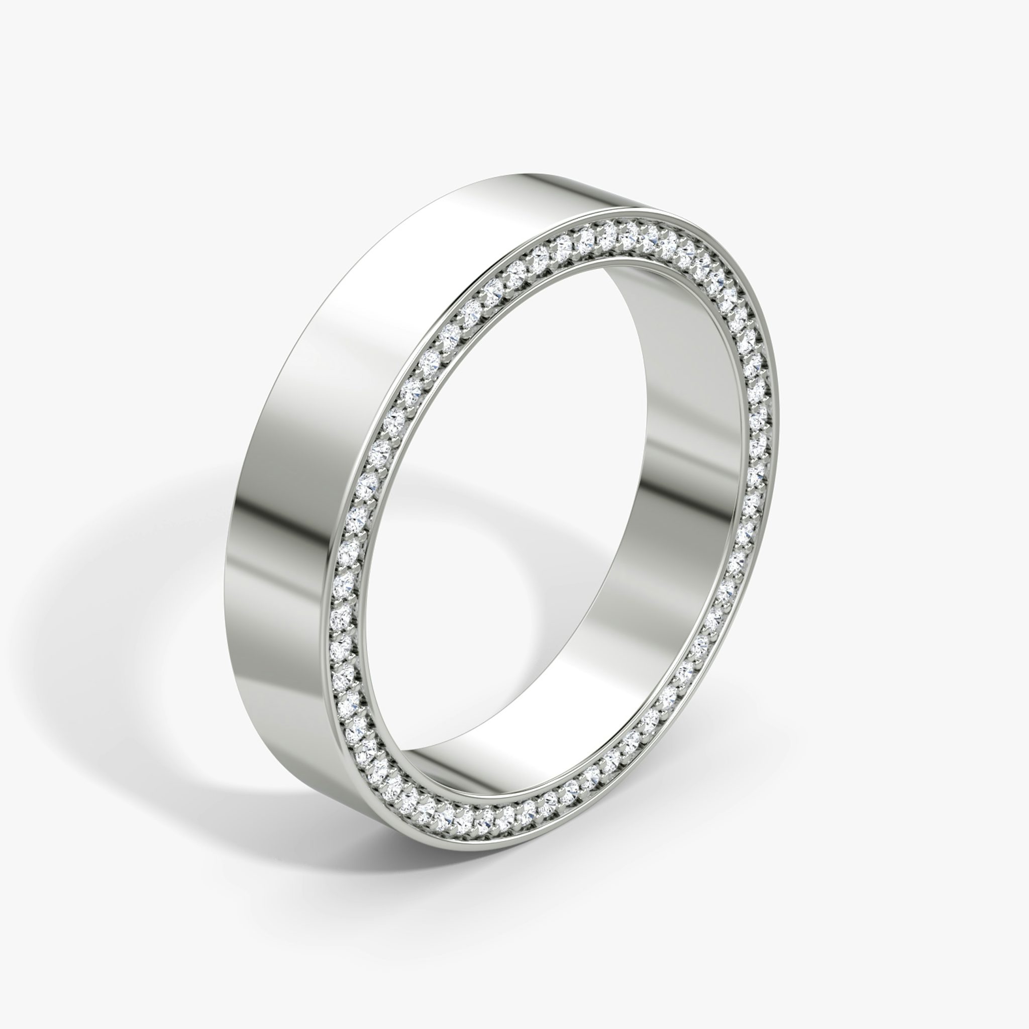 The Pavé Border Band | Platinum