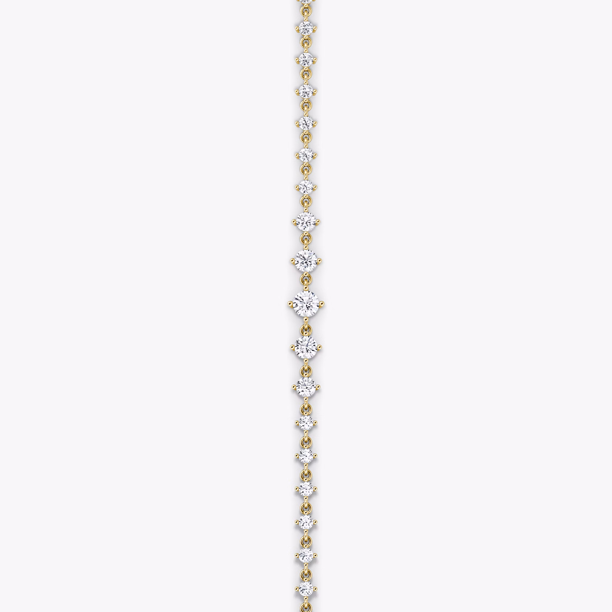 Infinity Linked Tennis Bracelet | Round Brilliant | 14k | Yellow Gold | caratWeight: 1.7ct | chainLength: 6.5