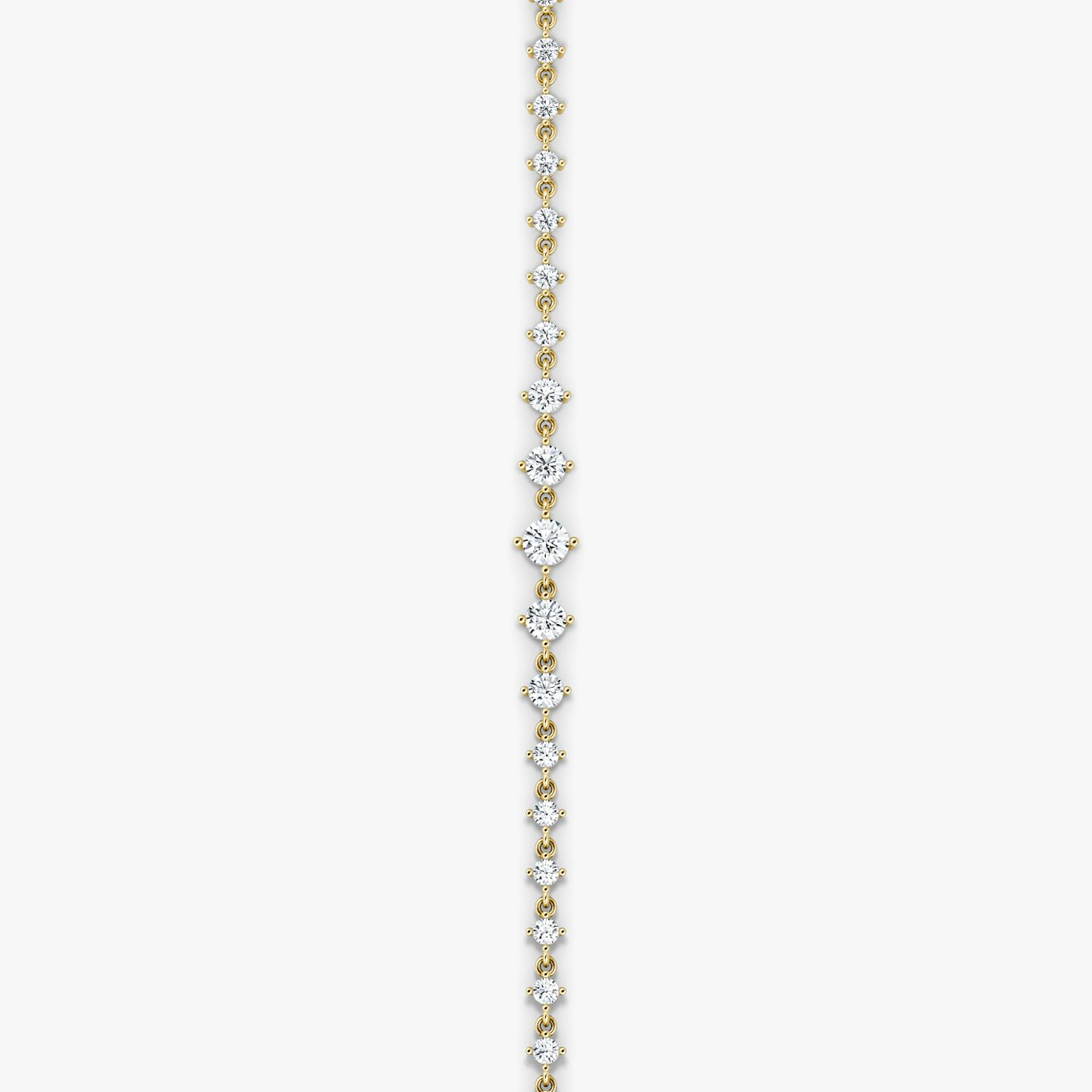 Infinity Linked Tennis Bracelet | Round Brilliant | 14k | Yellow Gold | caratWeight: 1.7ct | chainLength: 6.5