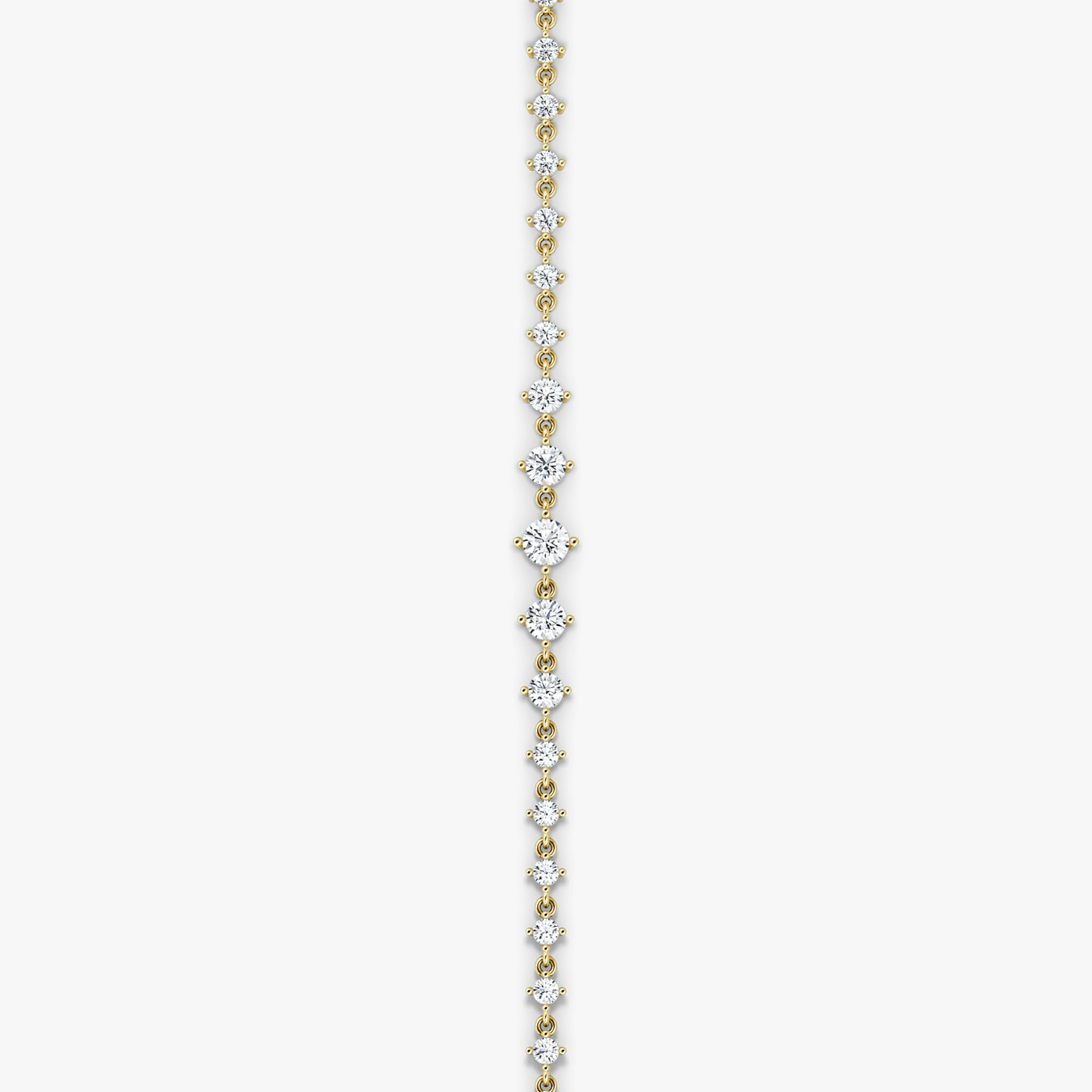 Infinity Linked Tennis Bracelet | Round Brilliant | 14k | Yellow Gold | caratWeight: 1.7ct | chainLength: 6.5