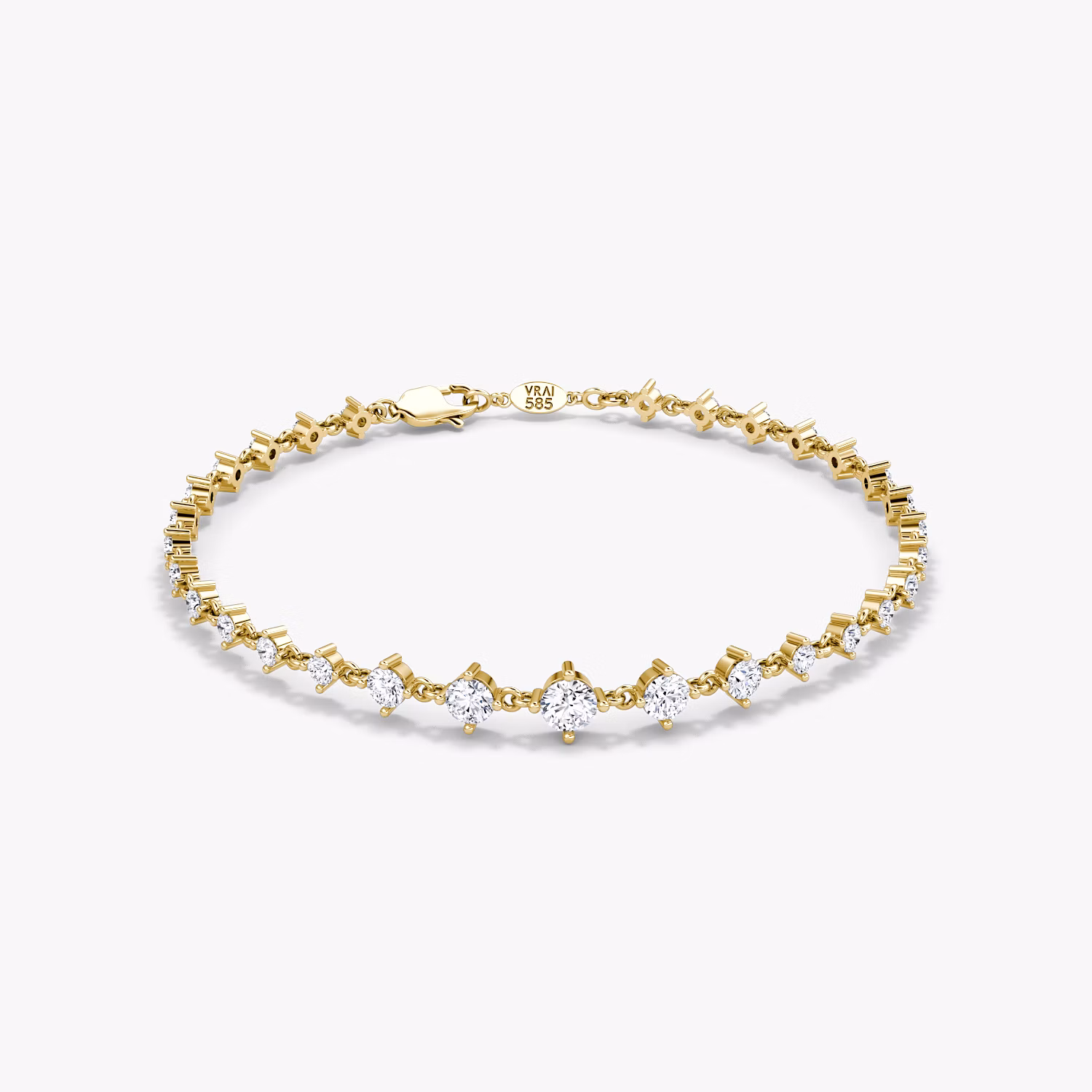 Full Linked Tennis Bracelet