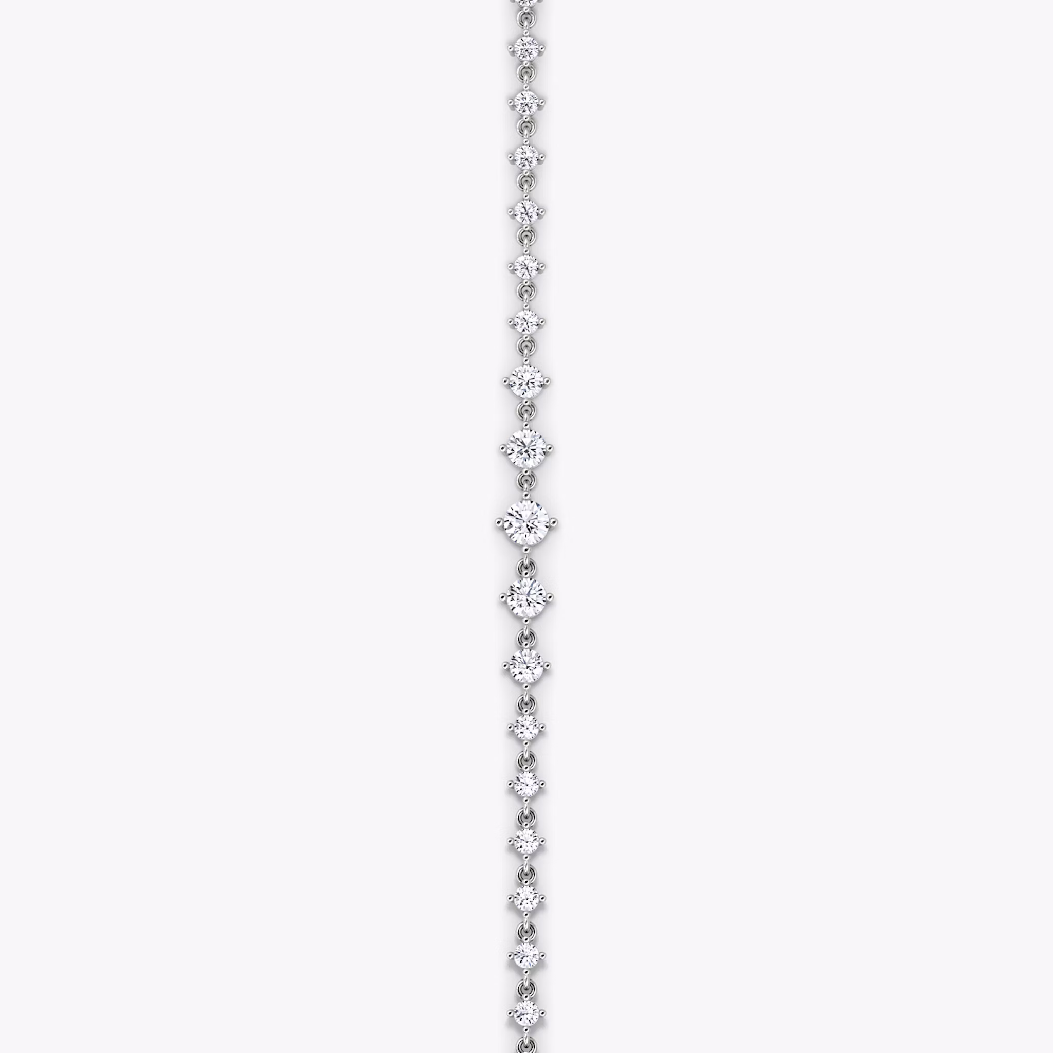 Infinity Linked Tennis Bracelet | Round Brilliant | 14k | White Gold | caratWeight: 1.7ct | chainLength: 6.5