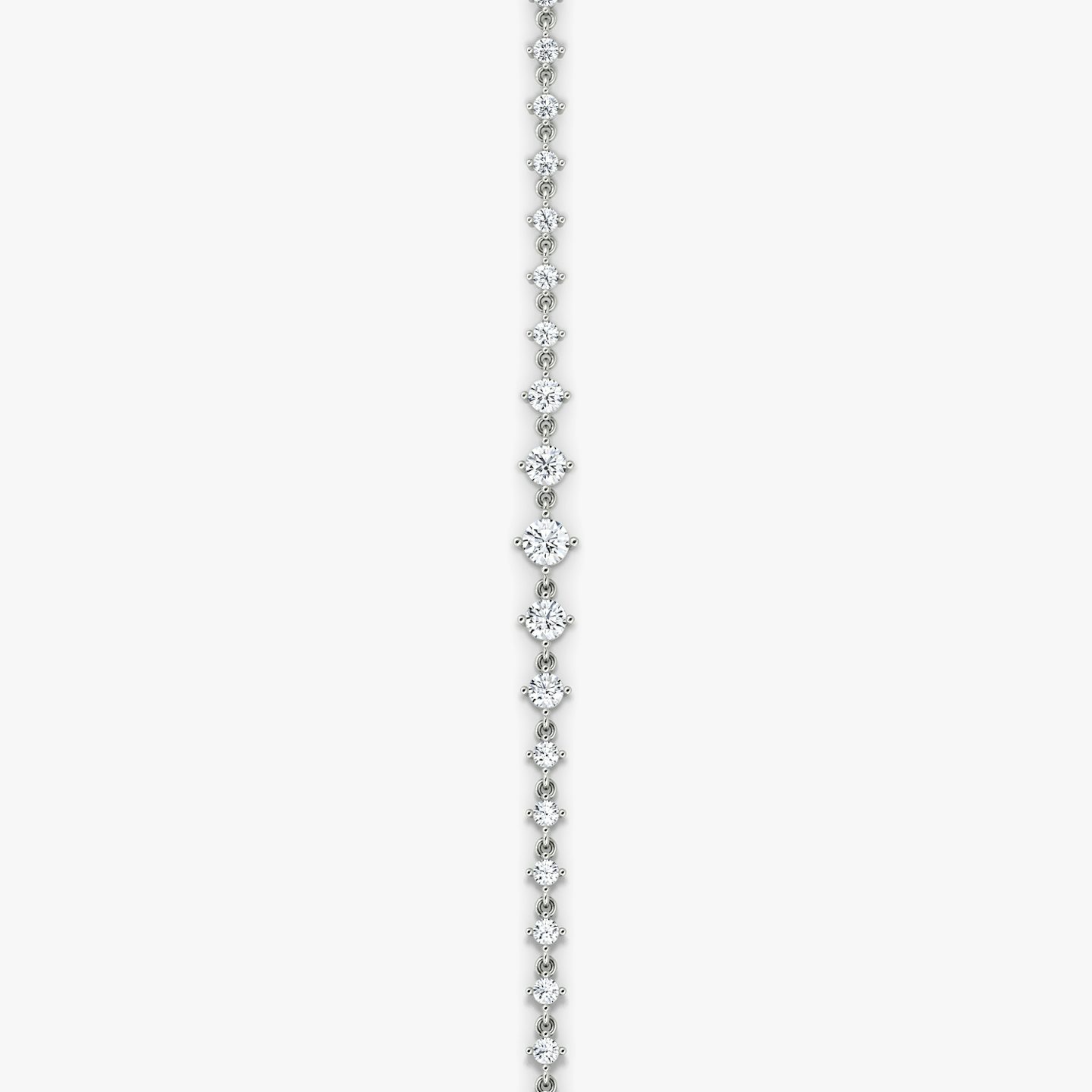 Infinity Linked Tennis Bracelet | Round Brilliant | 14k | White Gold | caratWeight: 1.7ct | chainLength: 6.5