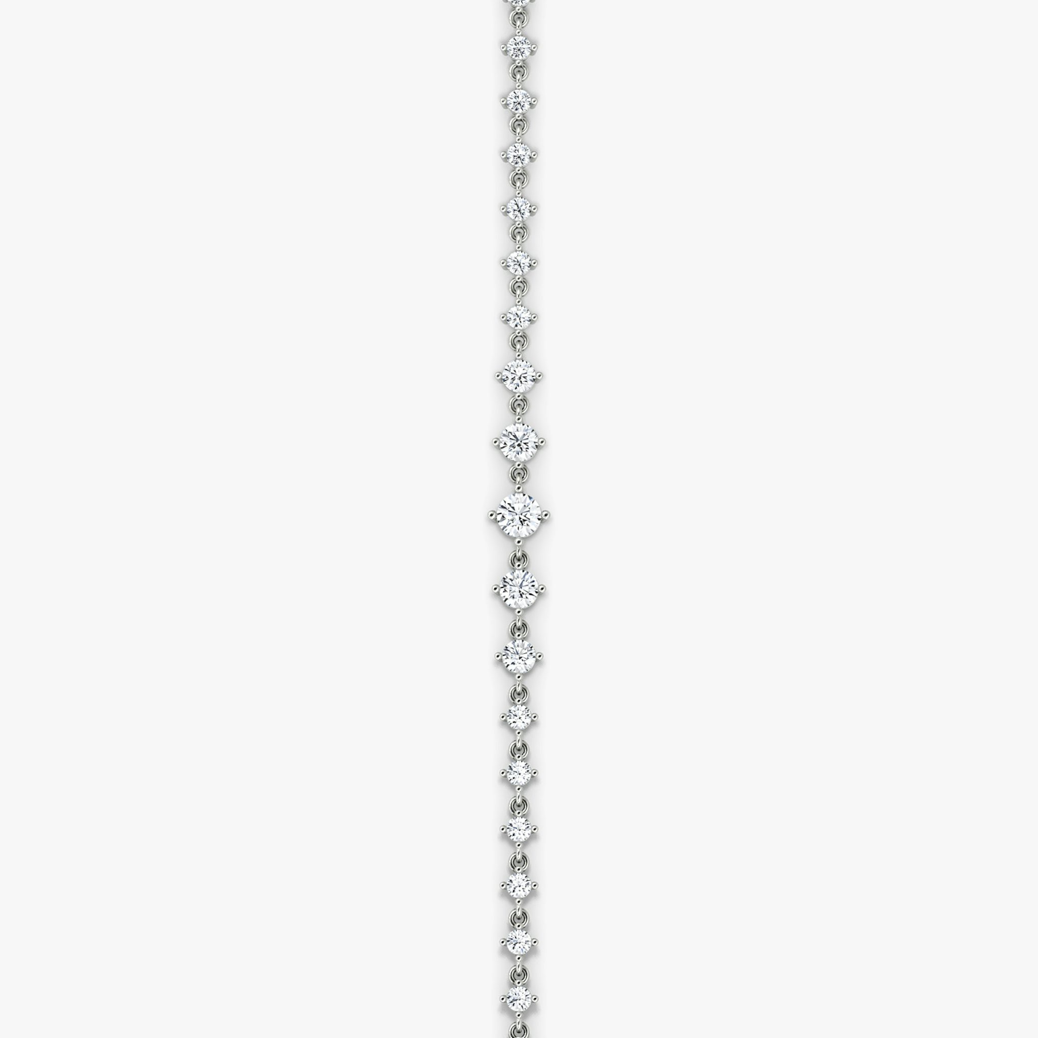 Infinity Linked Tennis Bracelet | Round Brilliant | 14k | White Gold | caratWeight: 1.7ct | chainLength: 6.5