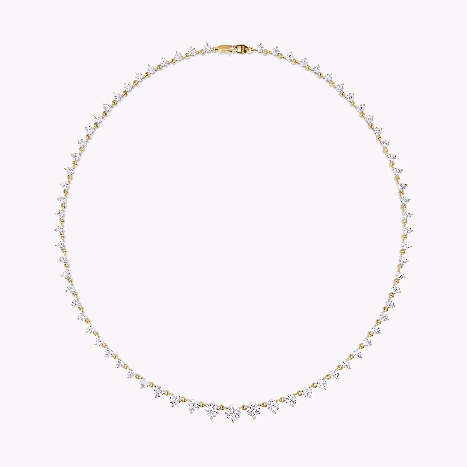 Infinity Linked Tennis Necklace Large