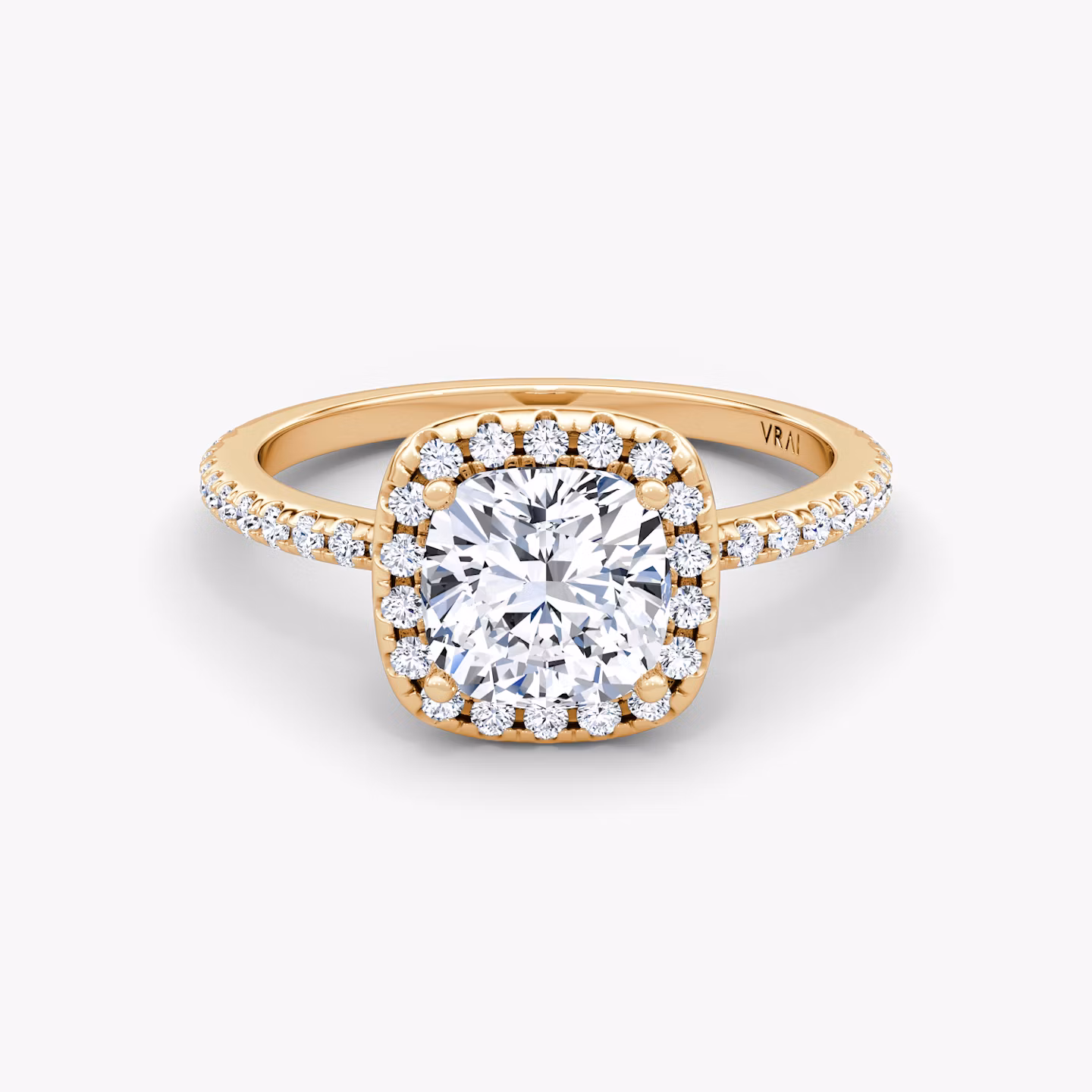 The Halo Cushion | Rose Gold