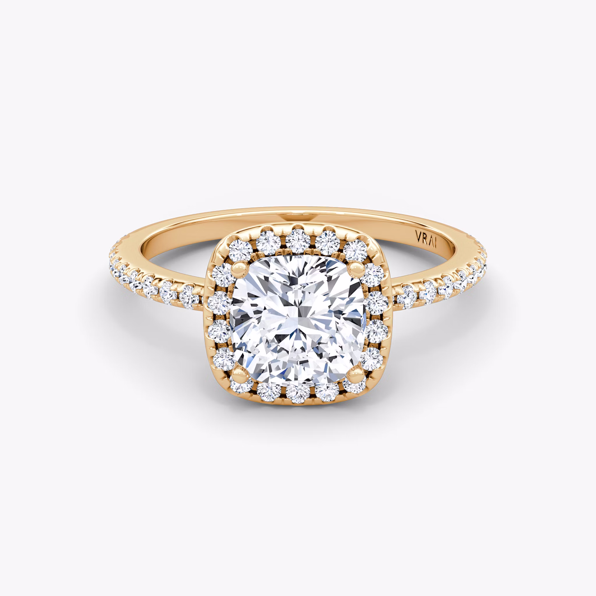 The Halo Cushion | Rose Gold