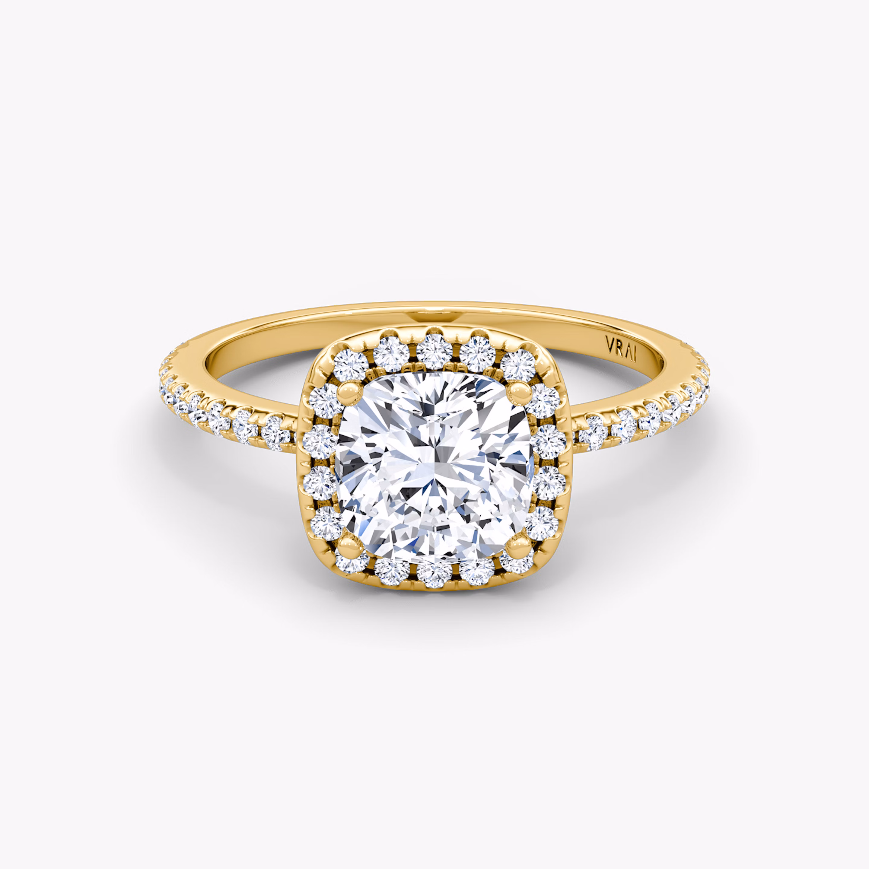 Halo Cushion Engagement Ring