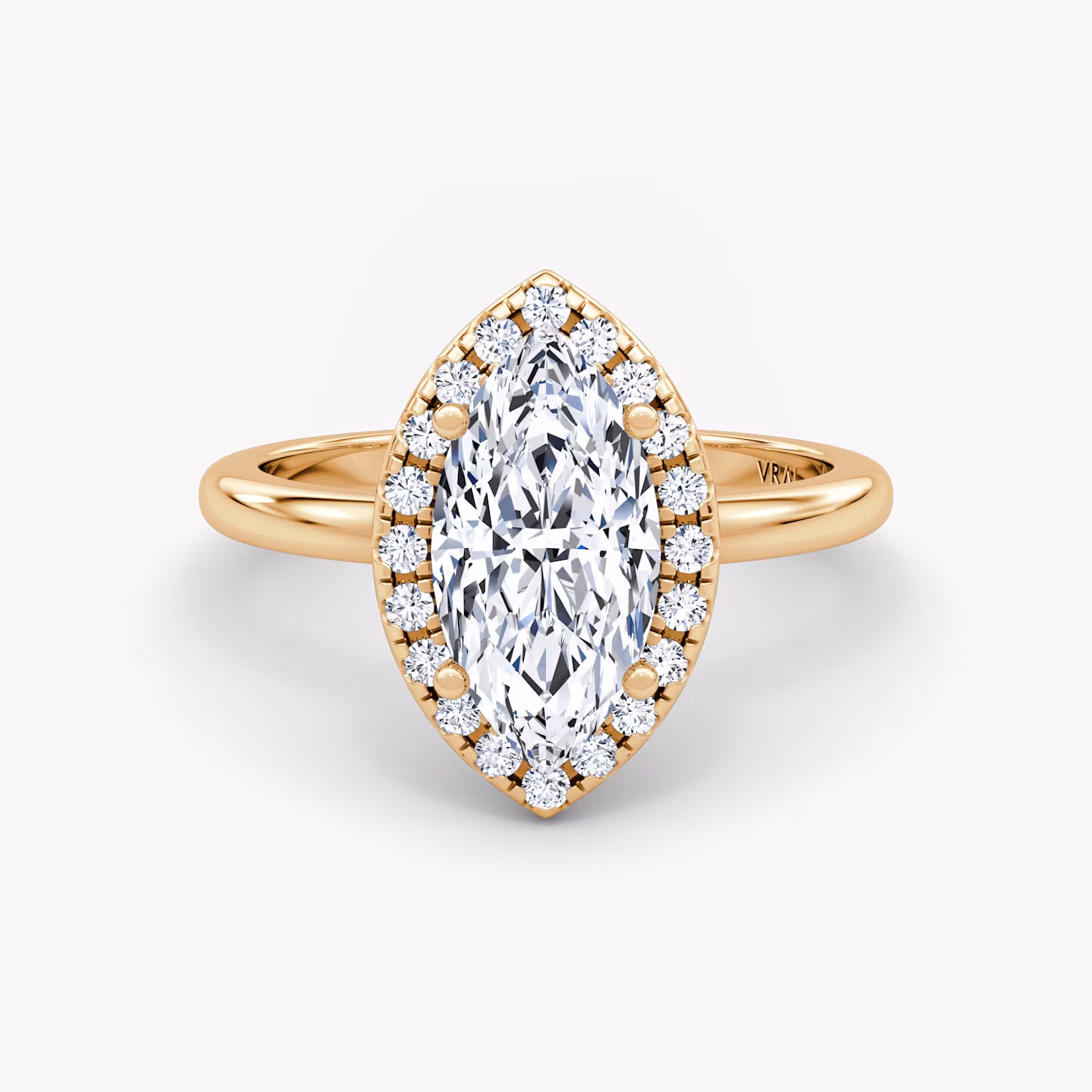 The Halo Marquise | Rose Gold