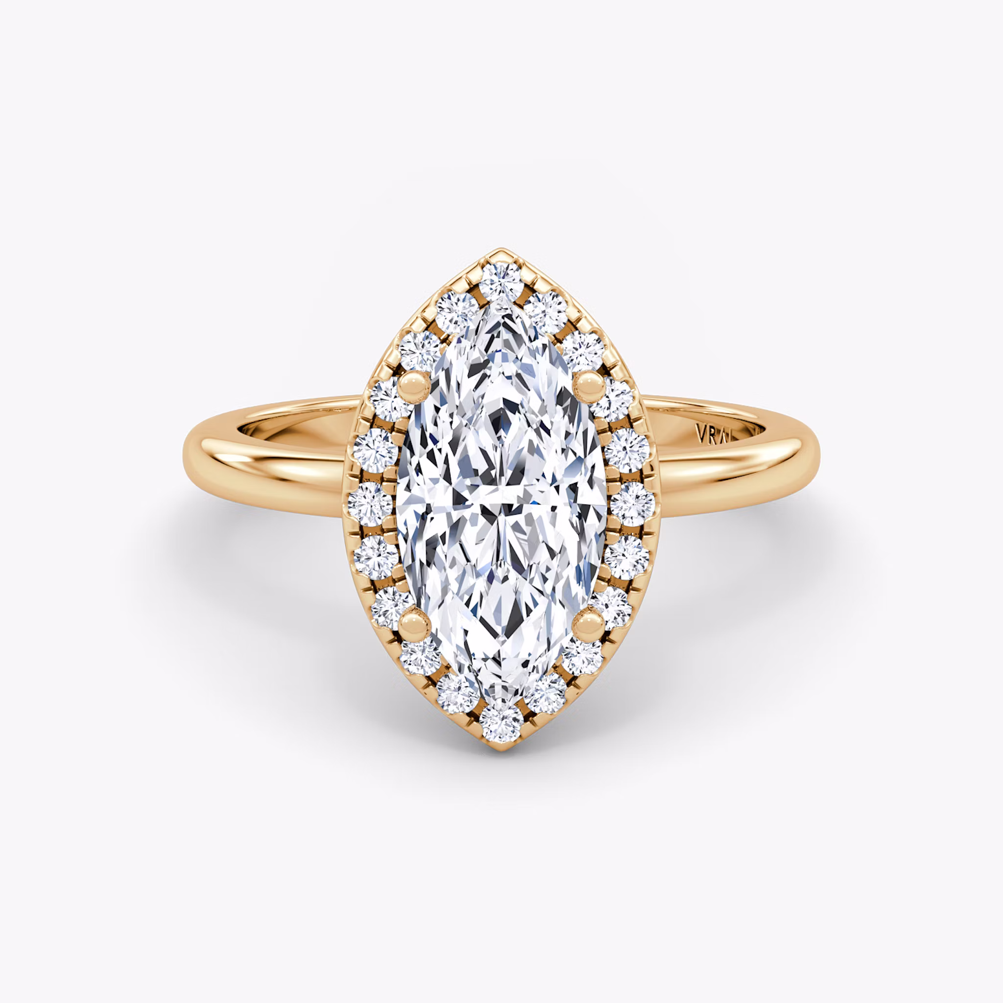 The Halo Marquise | Rose Gold