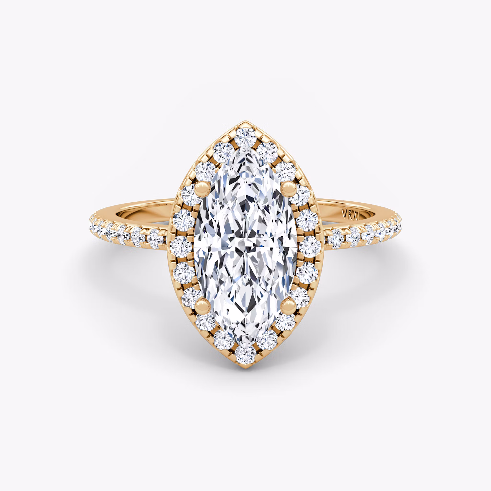 The Halo Marquise | Rose Gold