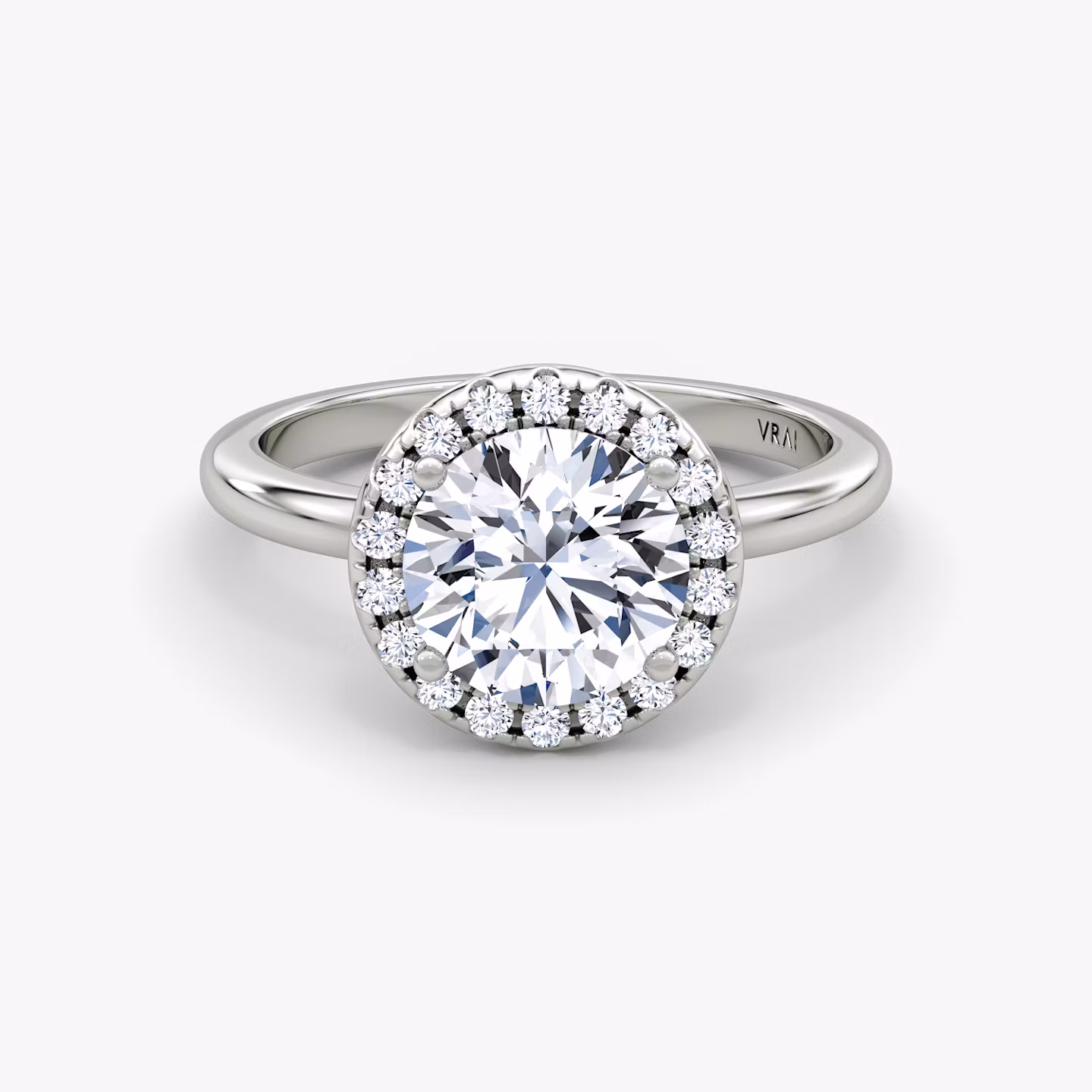 The Halo Round Brilliant | Platinum