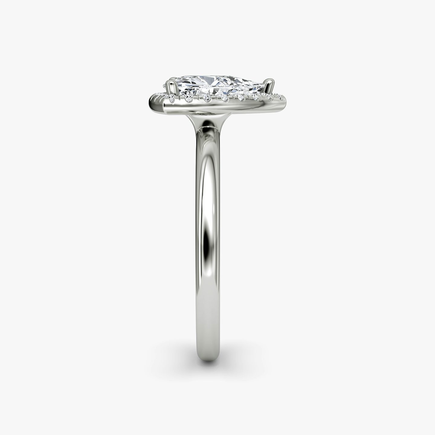 Halo | Trillant | Platin | bandAccent: Ohne Pavé-Besatz | haloSize: original | diamondOrientation: vertical | caratWeight: other