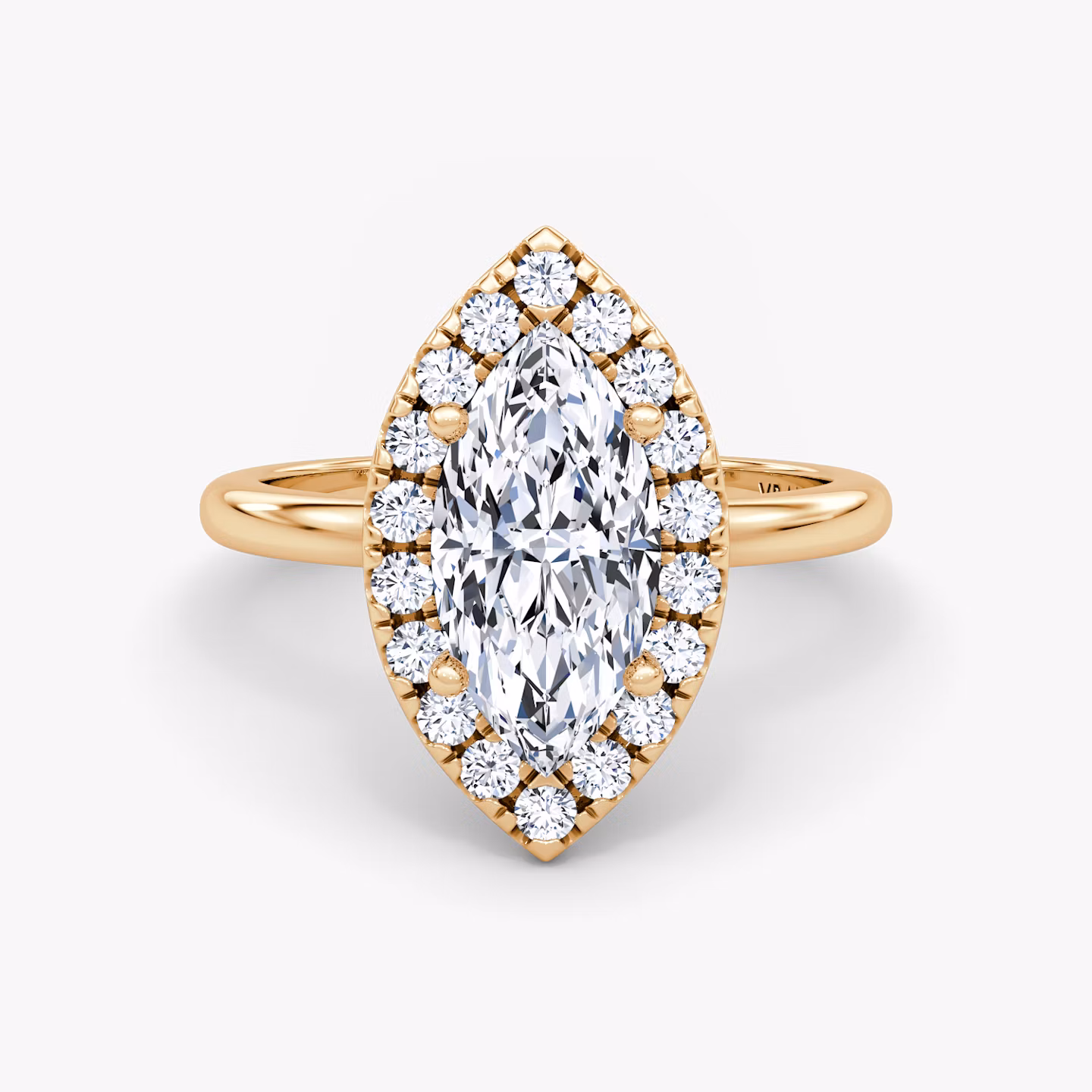 The Halo Marquise | Rose Gold