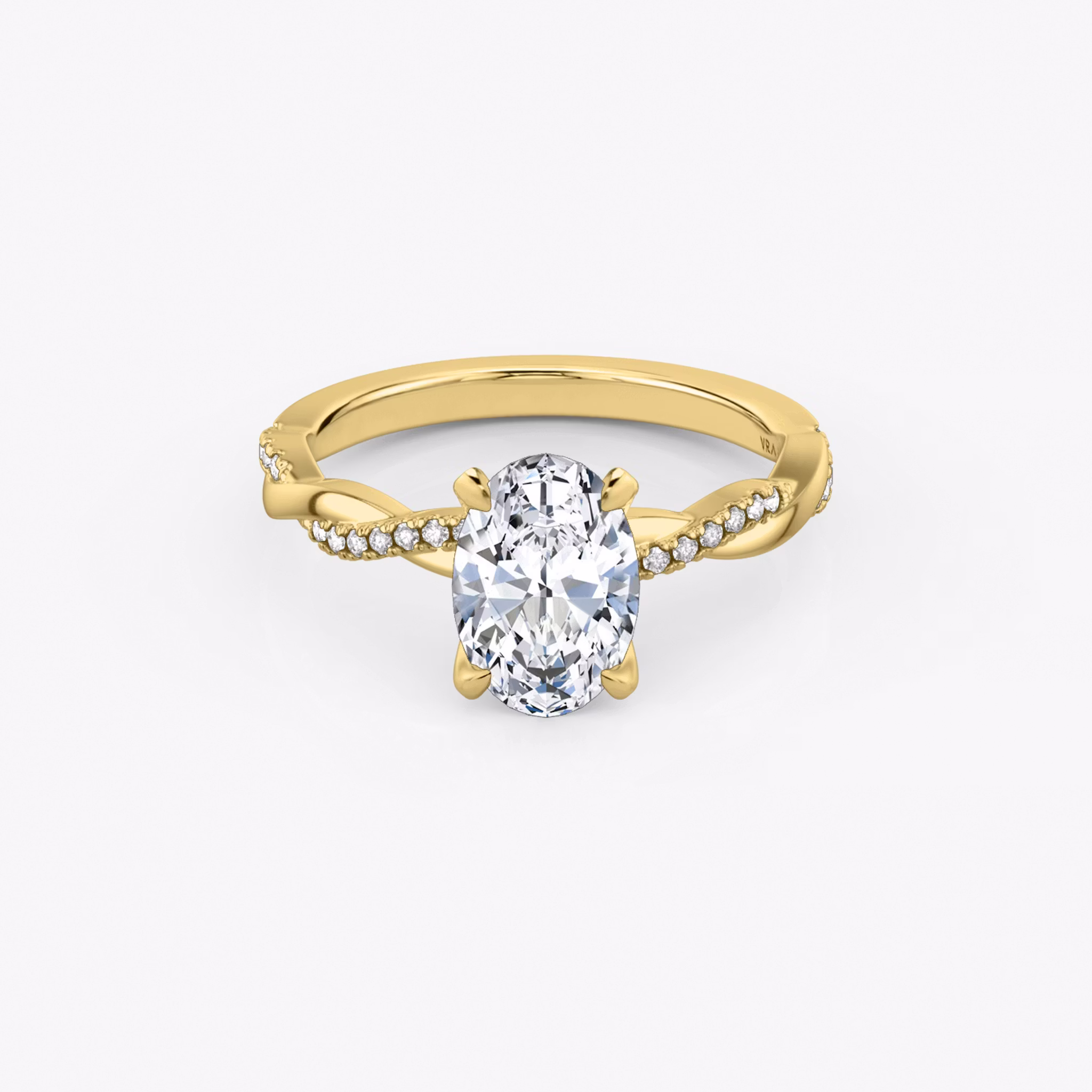 The Twisted Classic Oval | Yellow Gold