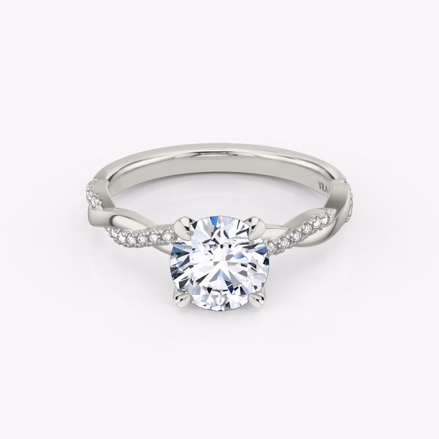 The Twisted Classic Round Brilliant | White Gold