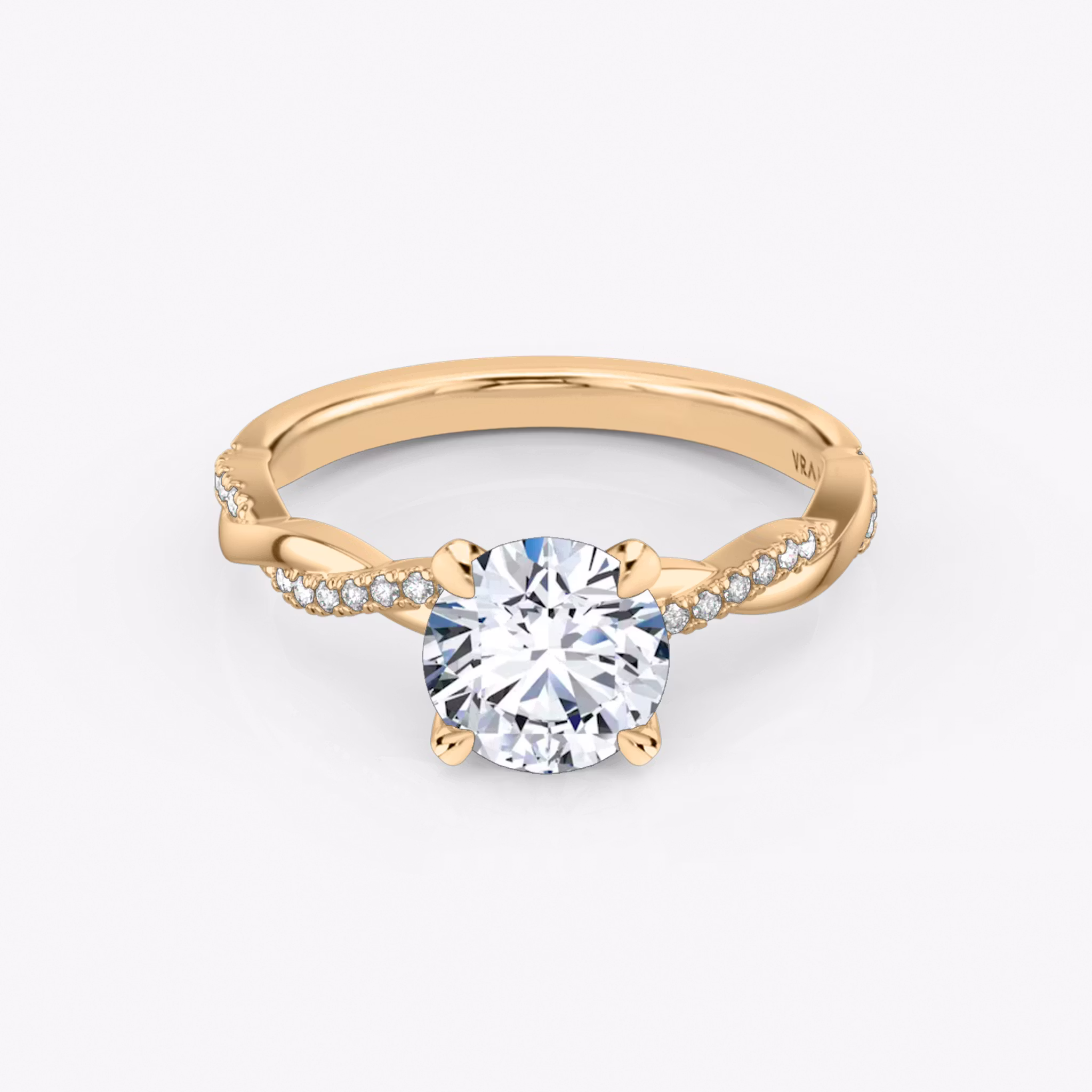 The Twisted Classic Round Brilliant | Rose Gold