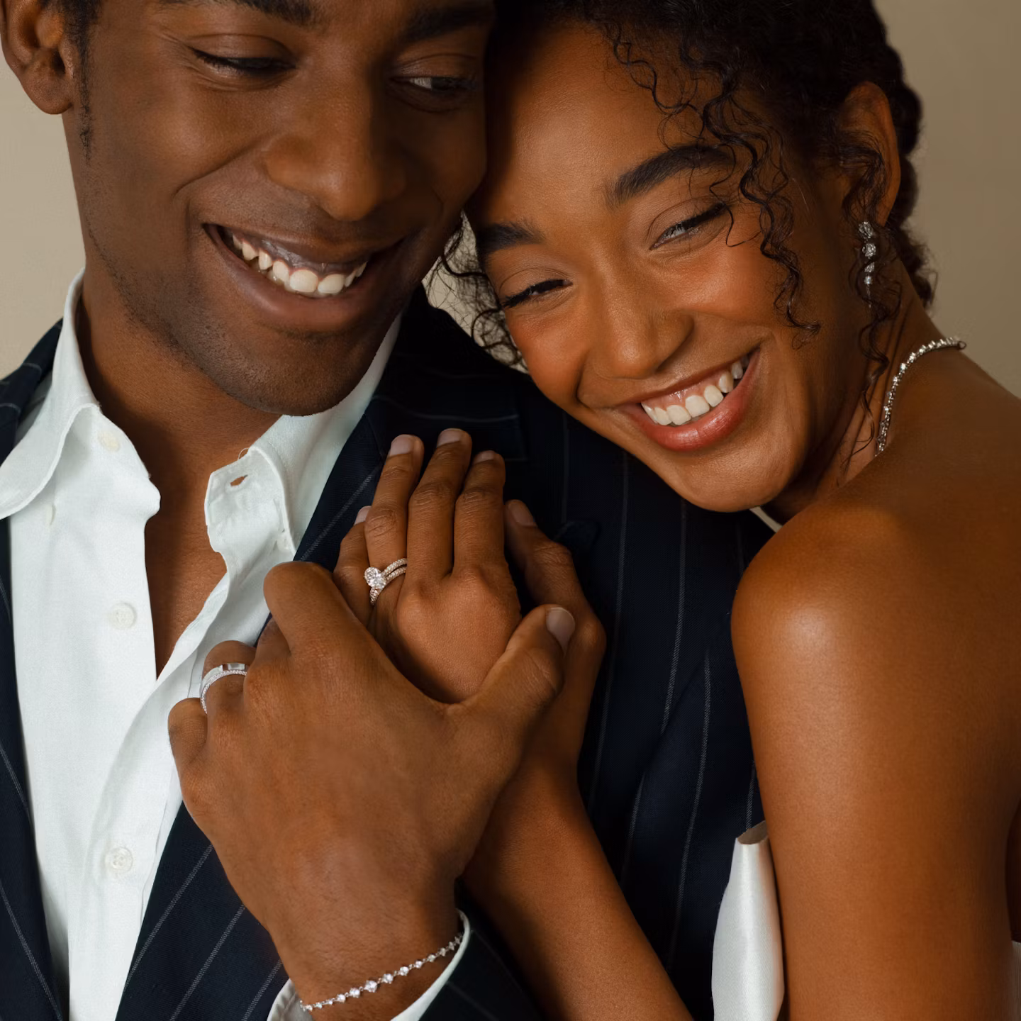 The Pavé Border Band | 14k | Rose Gold