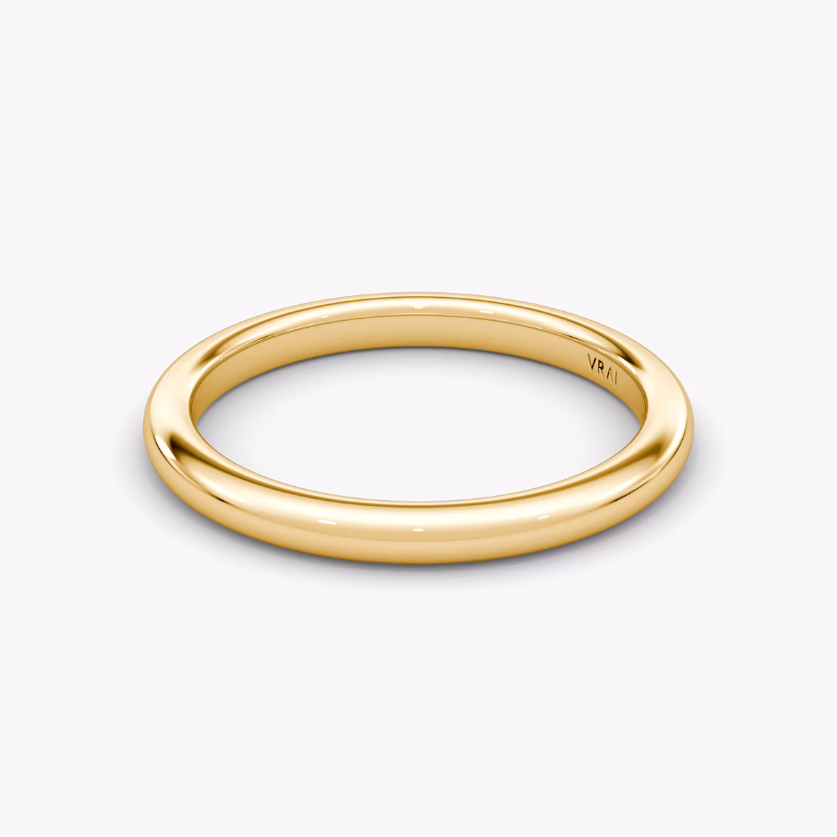 The Dome Band | 18k | Yellow Gold | bandAccent: Plain