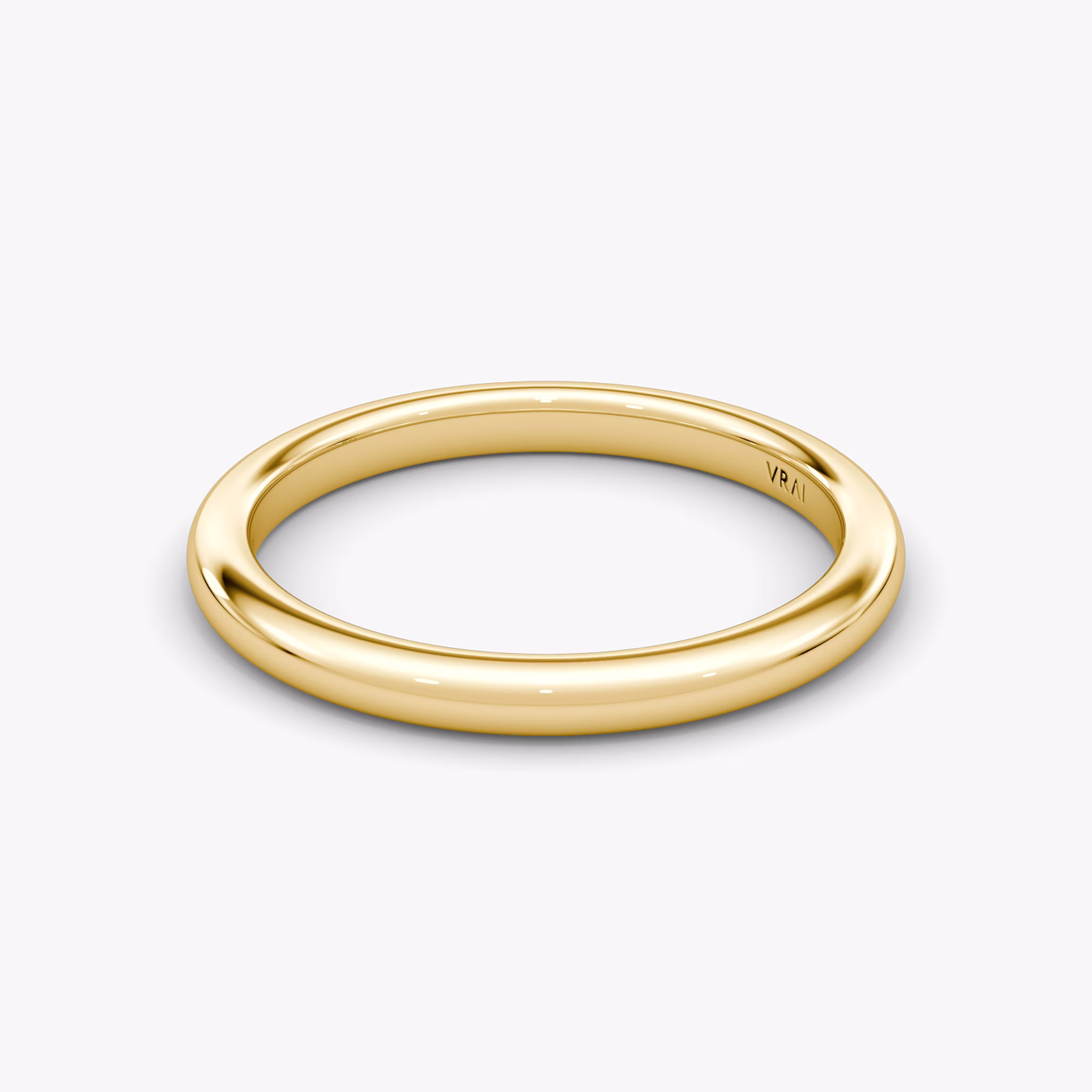 The Dome Band | 18k | Yellow Gold | bandAccent: Plain
