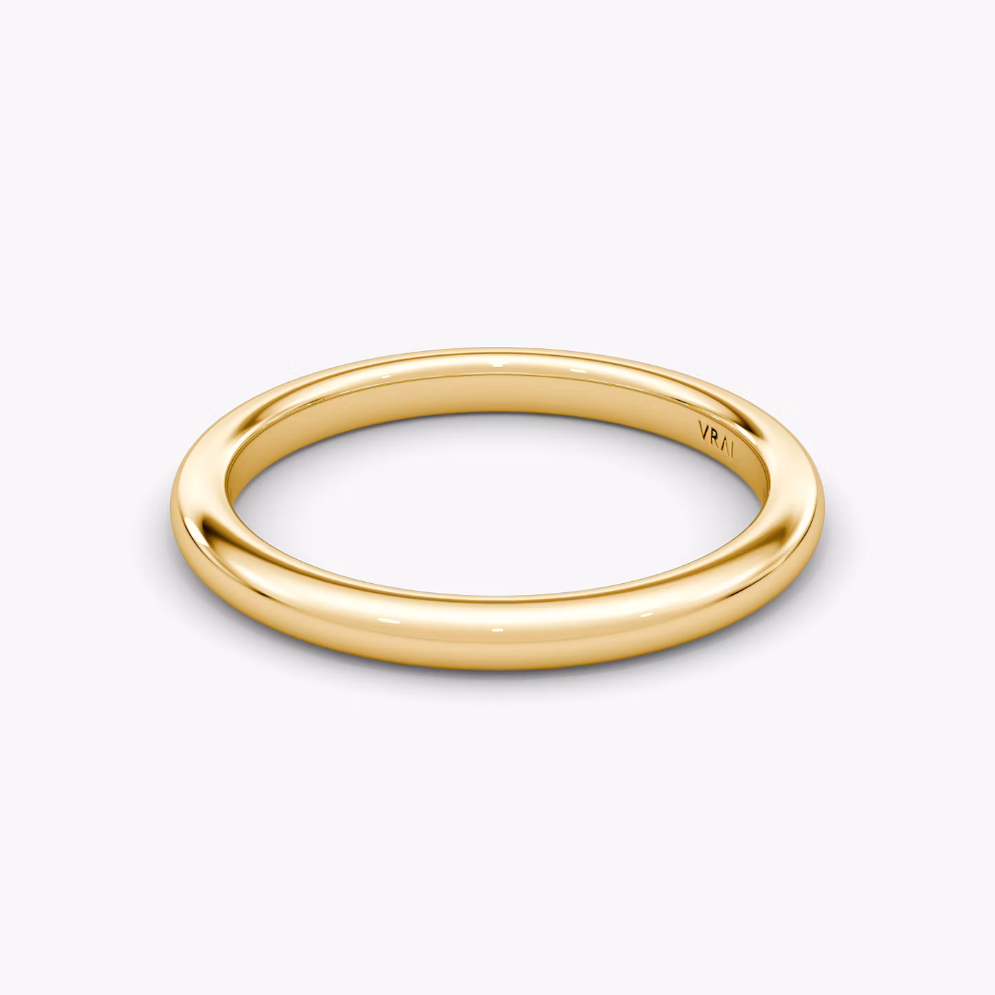 The Dome Band | 18k | Yellow Gold | bandAccent: Plain