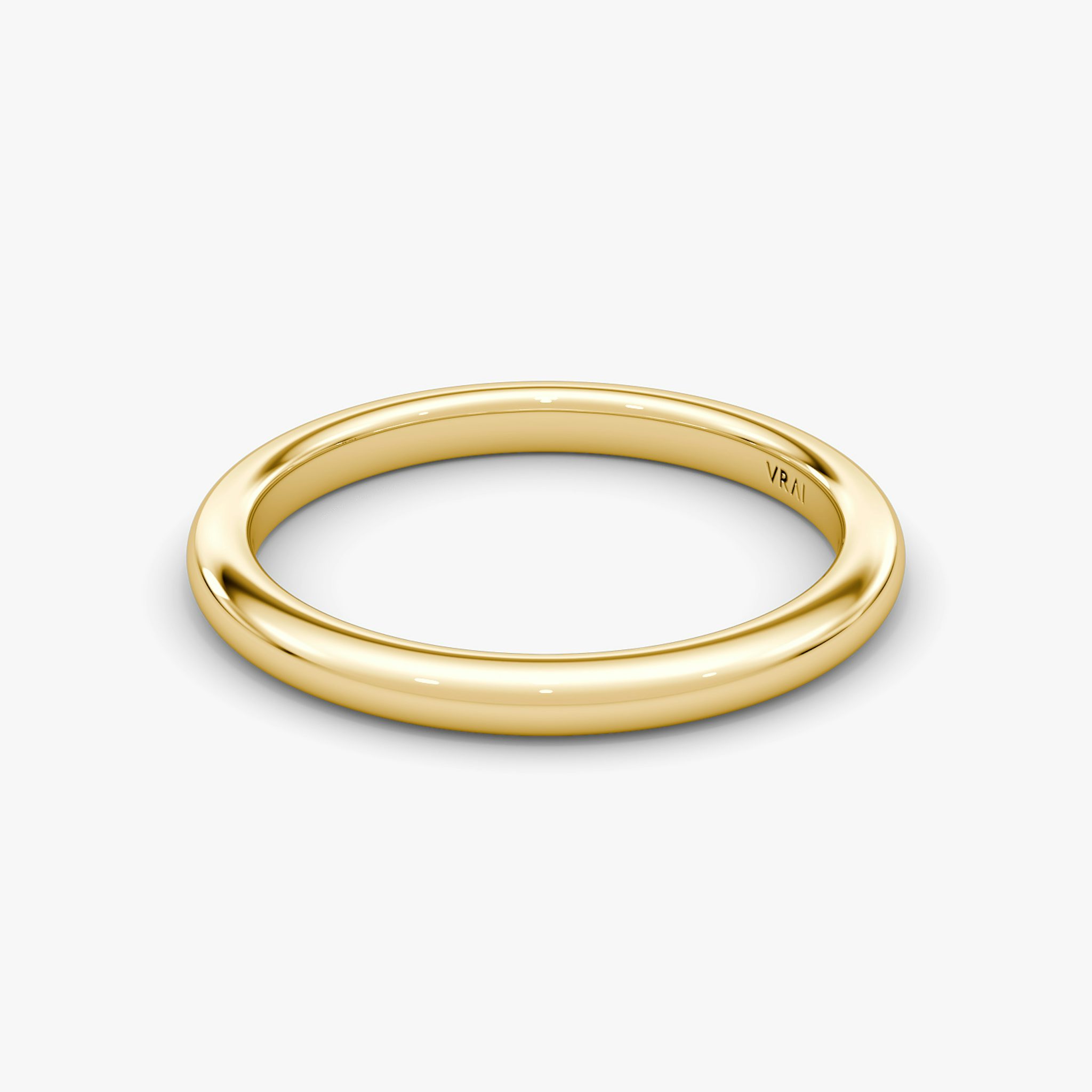 The Dome Band | 18k | Yellow Gold | bandAccent: Plain