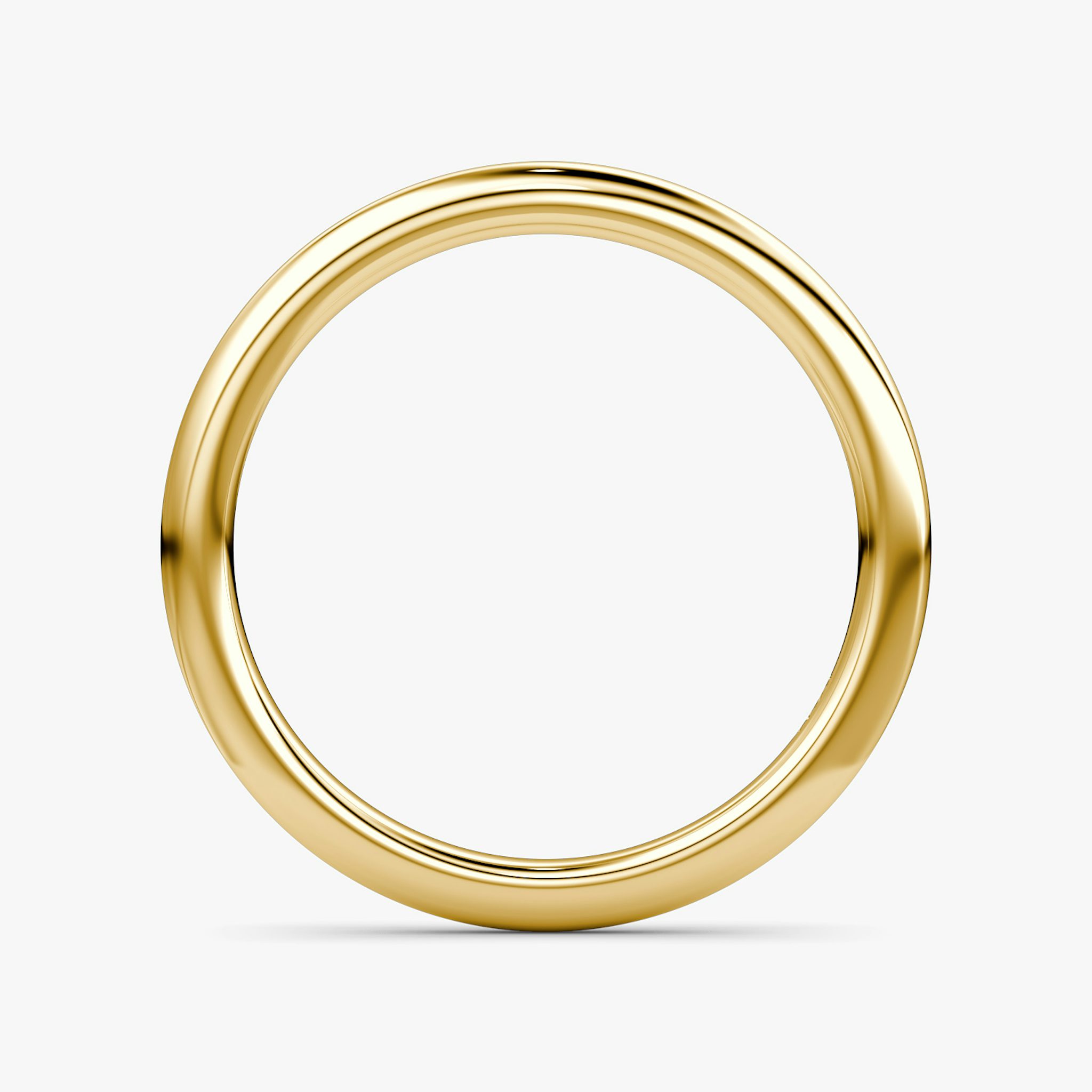 The Dome Band | 18k | Yellow Gold | bandAccent: Plain