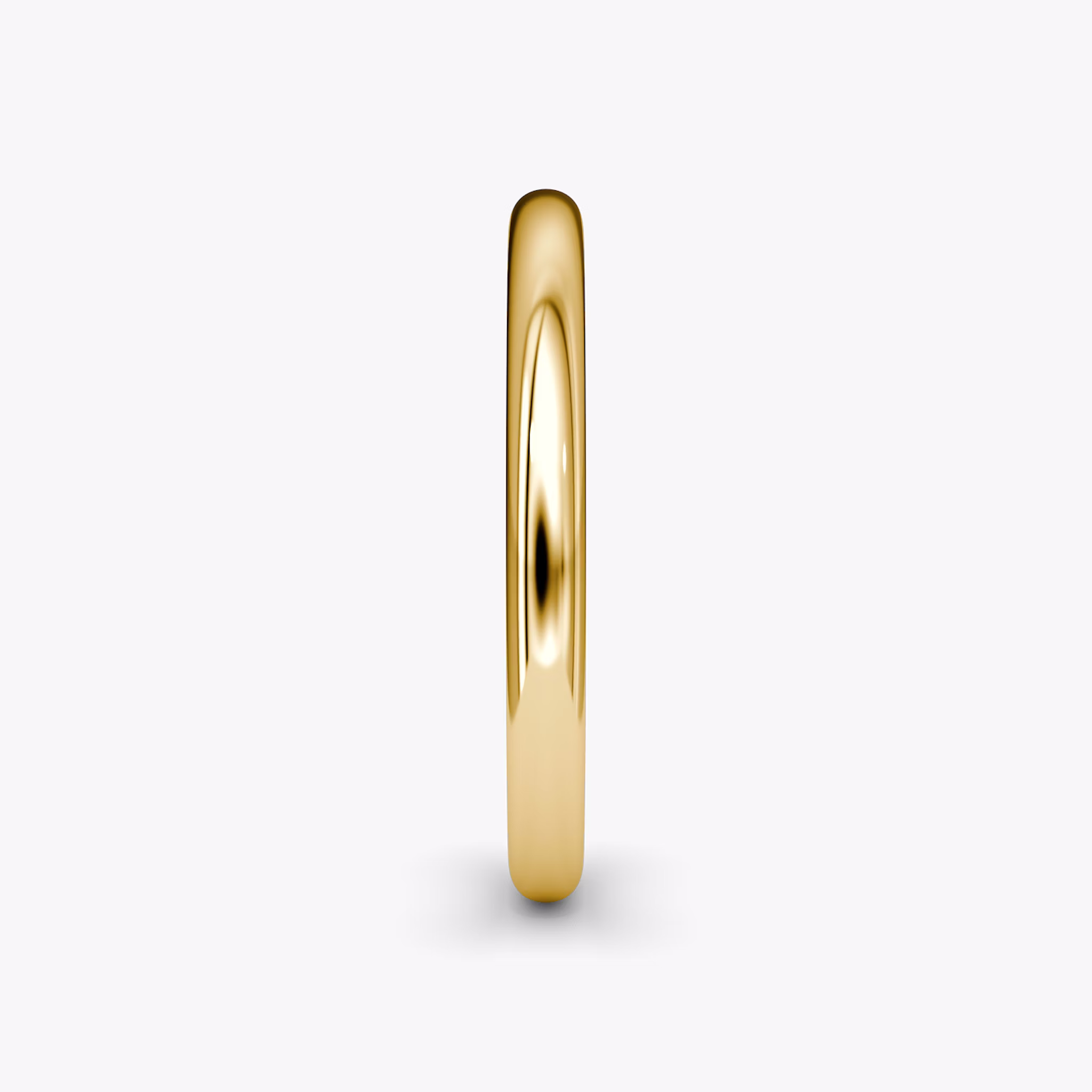 The Dome Band | 18k | Yellow Gold | bandAccent: Plain