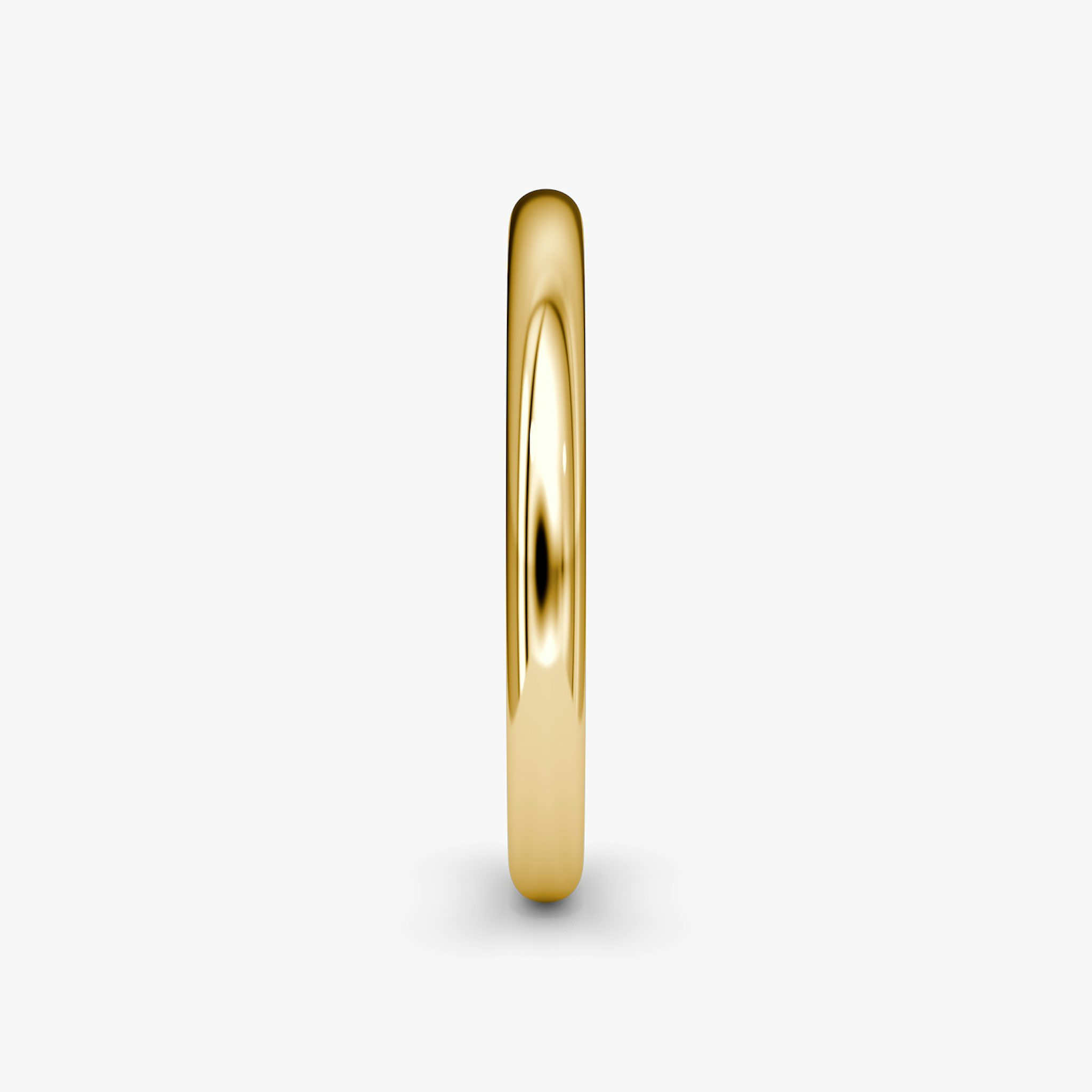 The Dome Band | 18k | Yellow Gold | bandAccent: Plain