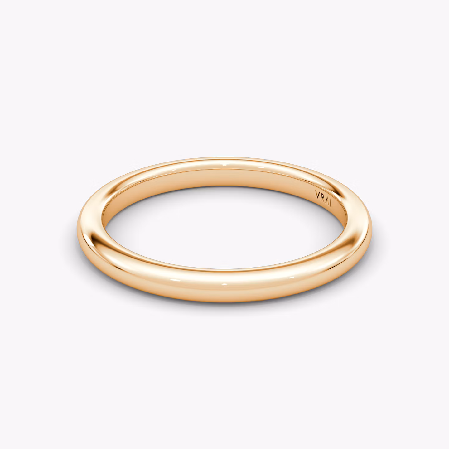 Alianza Dome | 14k | Oro rosa | bandAccent: Simple