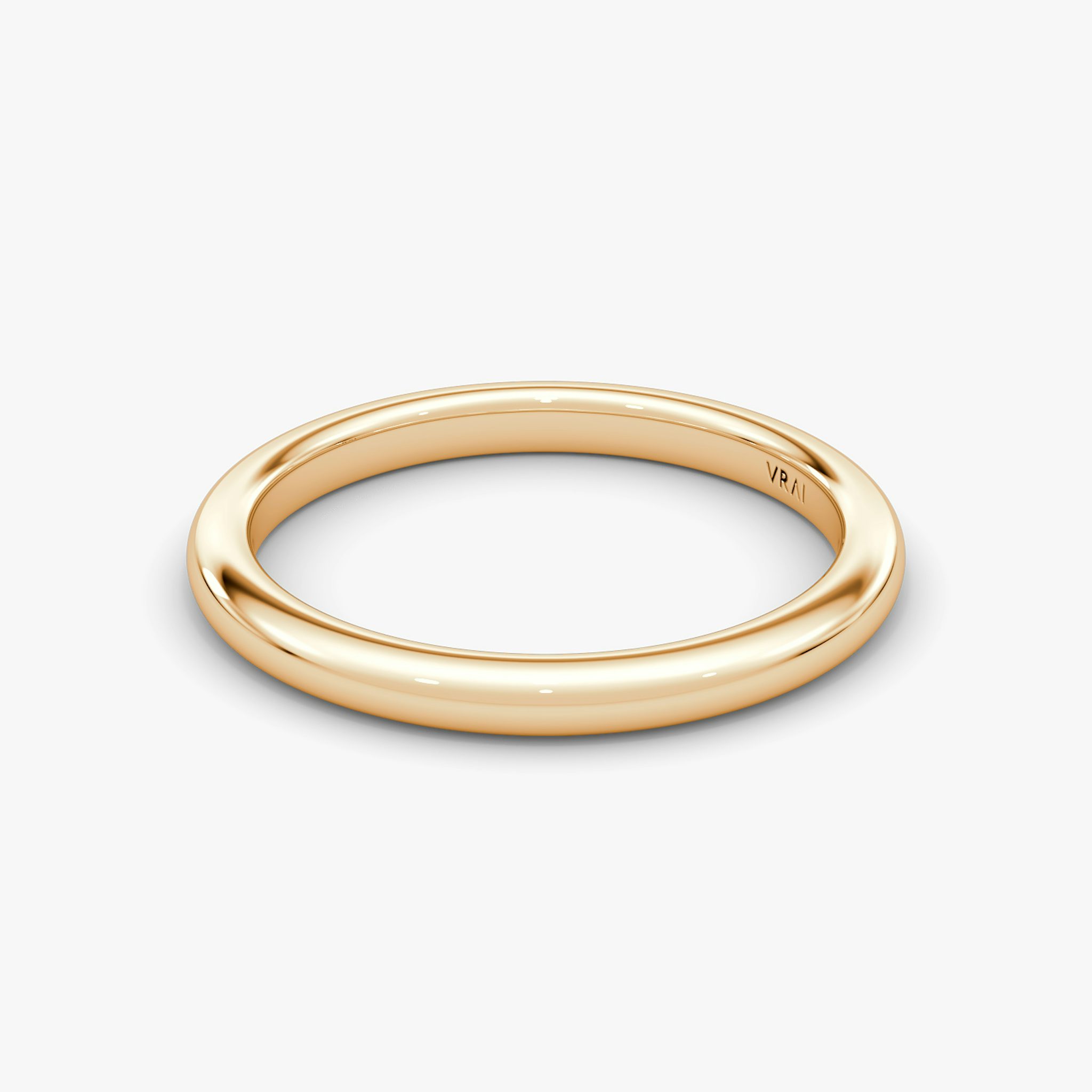 The Dome Band | 14k | Rose Gold | bandAccent: Plain