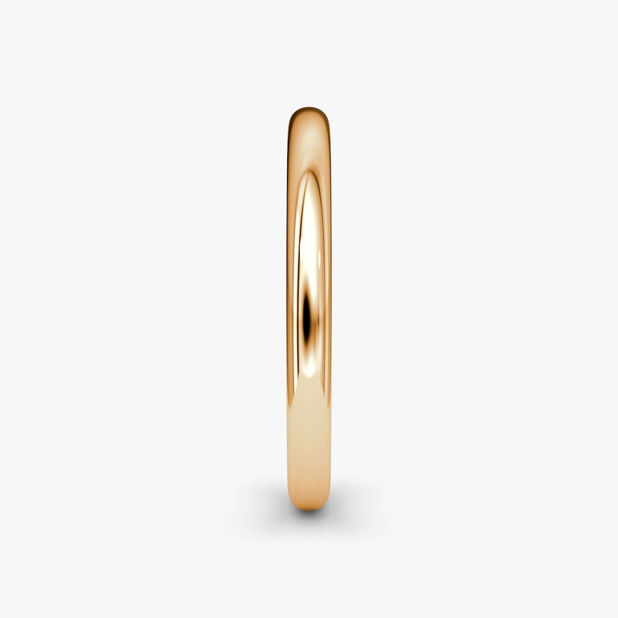 The Dome Band | 14k | Rose Gold | bandAccent: Plain