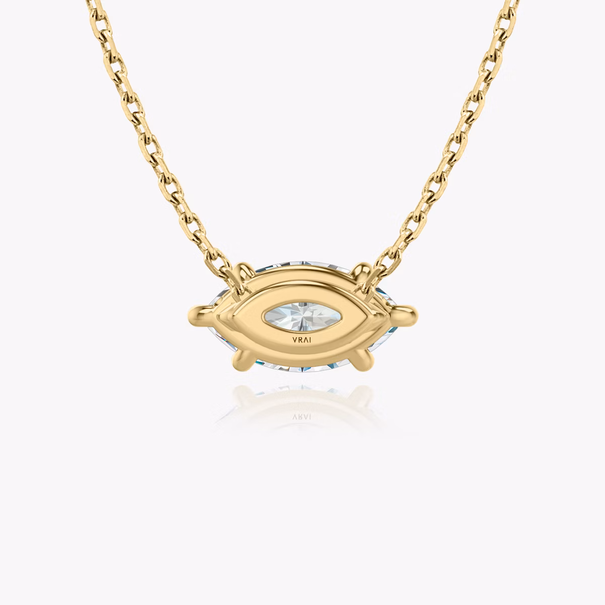 VRAI Solitaire Necklace | Marquise | 14k | Yellow Gold | caratWeight: 1.0ct