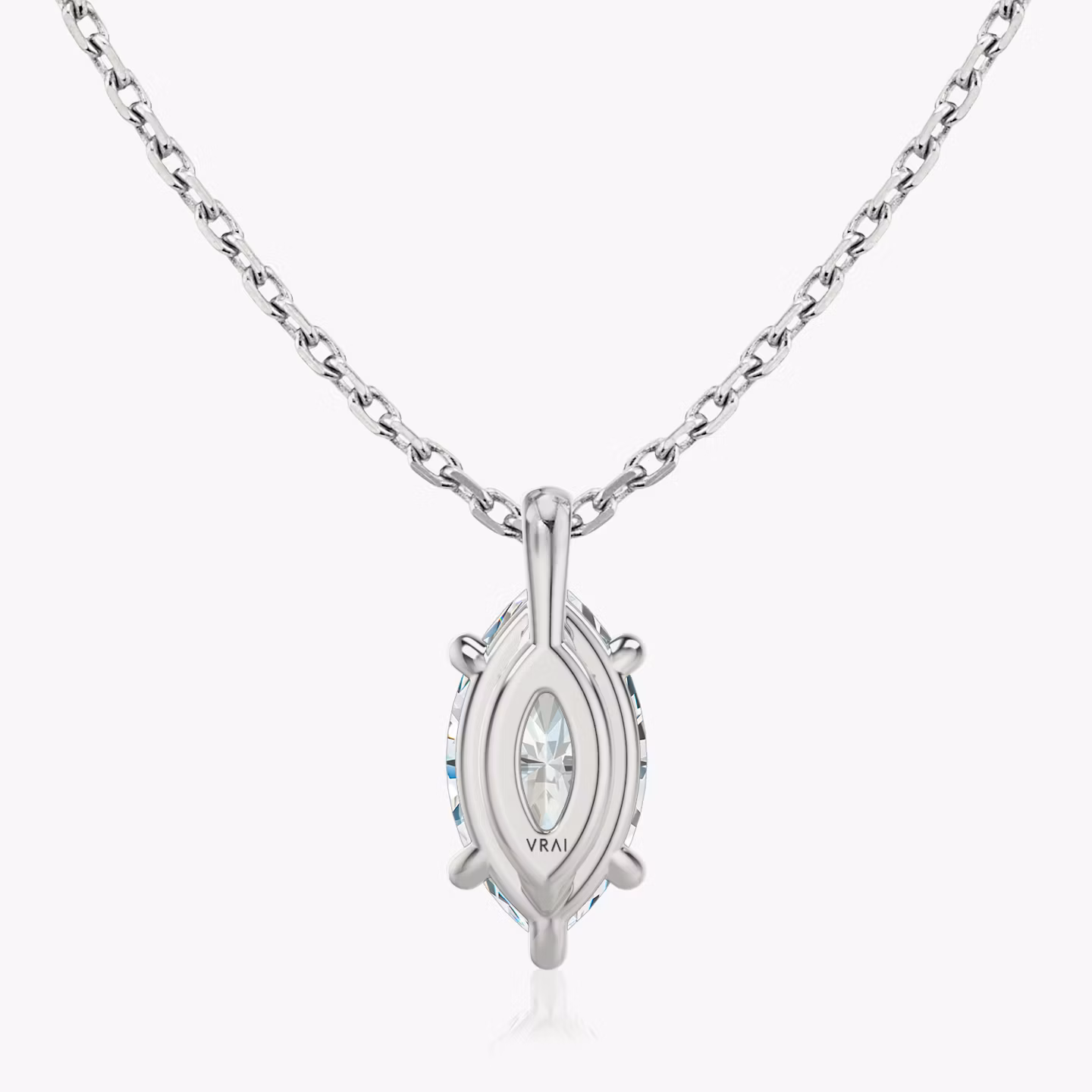 VRAI Solitaire Pendant | Marquise | 14k | White Gold | caratWeight: 1.0ct