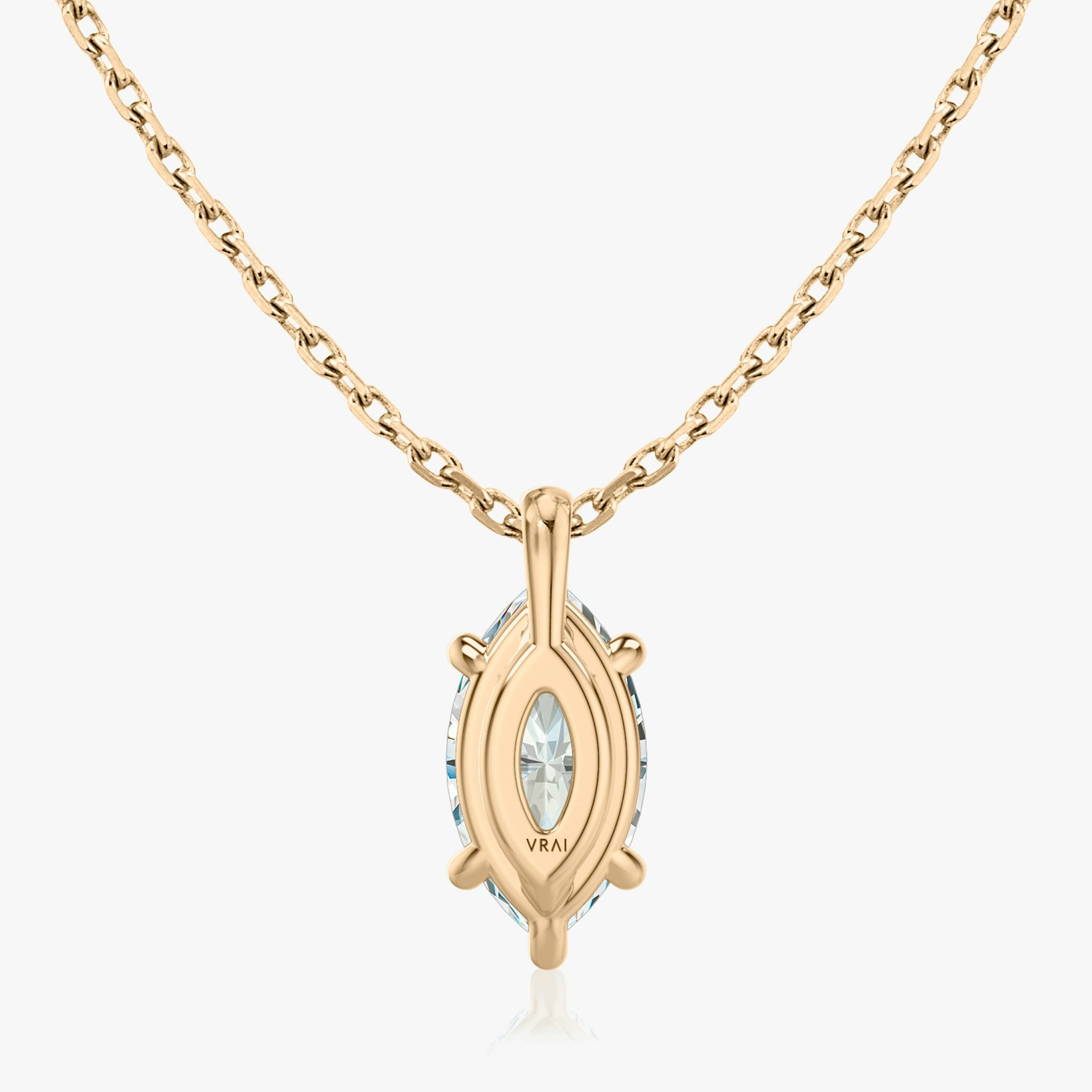 VRAI Solitaire Pendant | Marquise | 14k | Rose Gold | caratWeight: 0.25ct