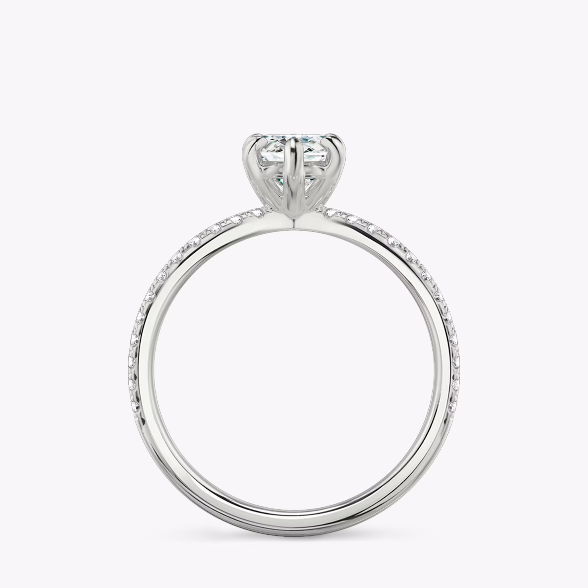 The Duet | Marquise | Platinum | bandAccent: Double pavé | diamondOrientation: vertical | caratWeight: other