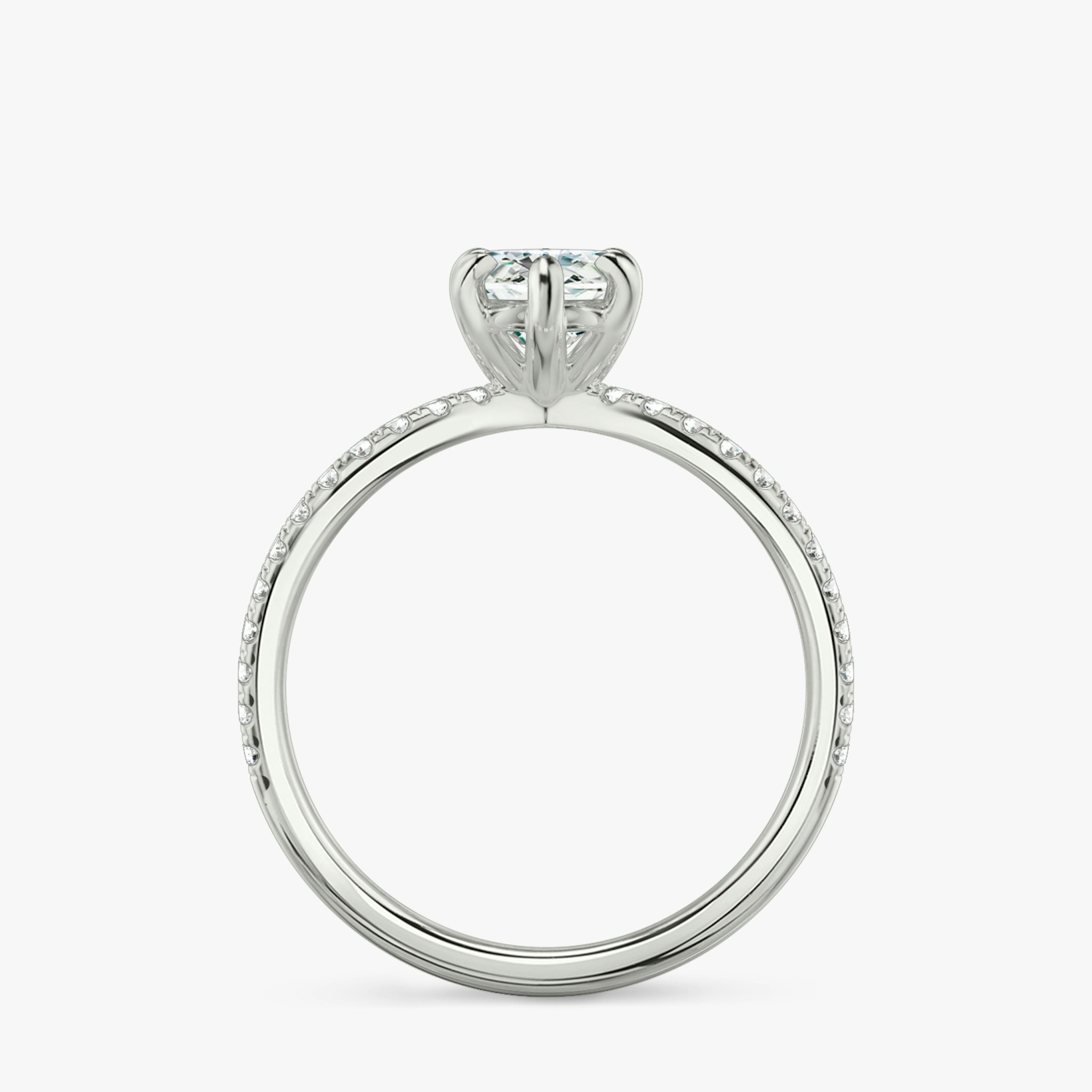 The Duet | Marquise | Platinum | bandAccent: Double pavé | diamondOrientation: vertical | caratWeight: other