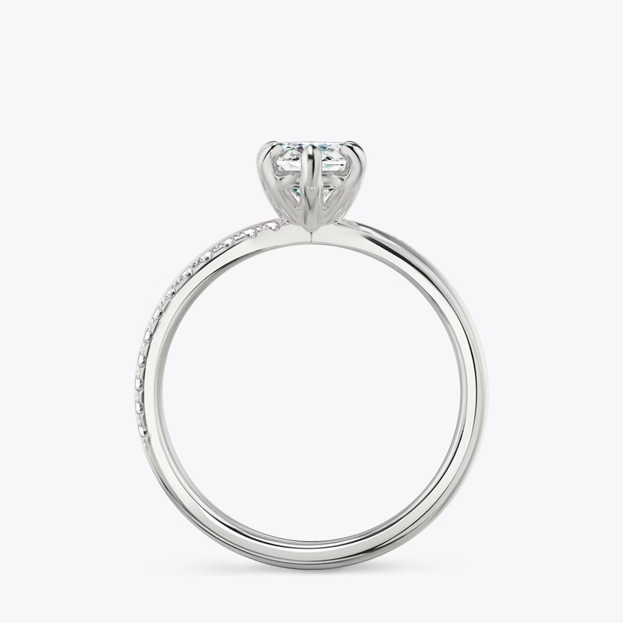 The Duet | Marquise | Platinum | bandAccent: Pavé | diamondOrientation: vertical | caratWeight: other