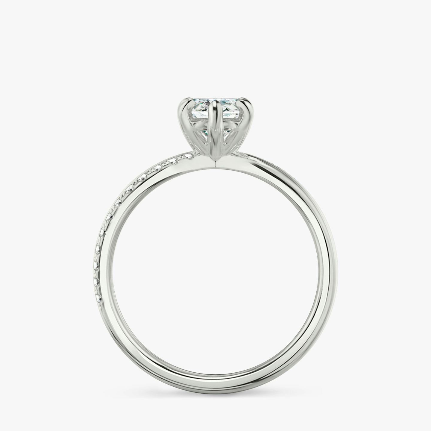 The Duet | Marquise | 18k | White Gold | bandAccent: Pavé | diamondOrientation: vertical | caratWeight: other