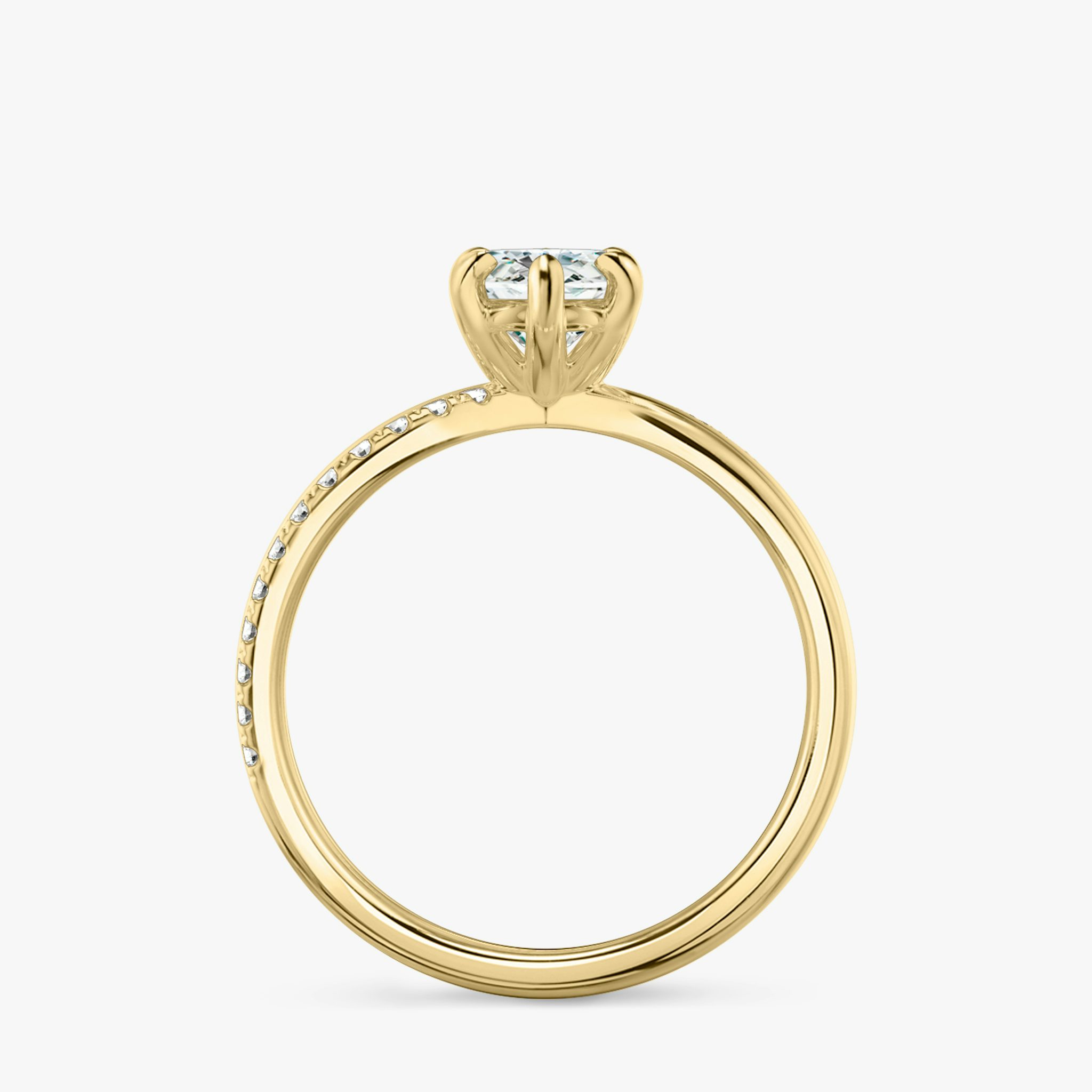 The Duet | Marquise | 18k | Yellow Gold | bandAccent: Pavé | diamondOrientation: vertical | caratWeight: other